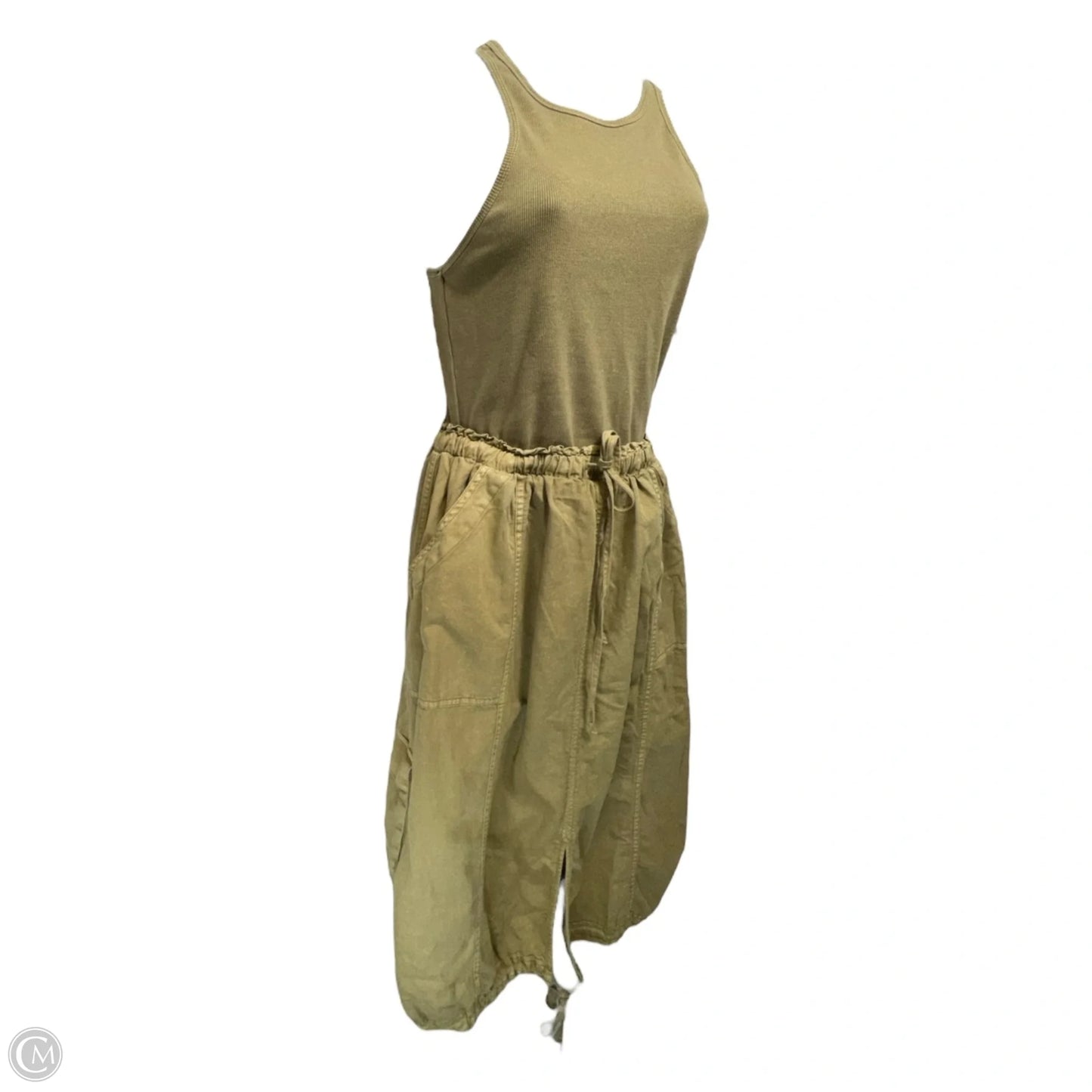 Be Bold Racerback Twofer Dress By Daily Practice By Anthropologie In Beige, Size: S