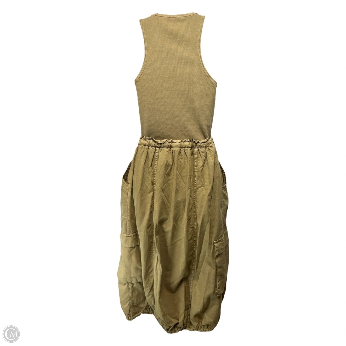 Be Bold Racerback Twofer Dress By Daily Practice By Anthropologie In Beige, Size: S