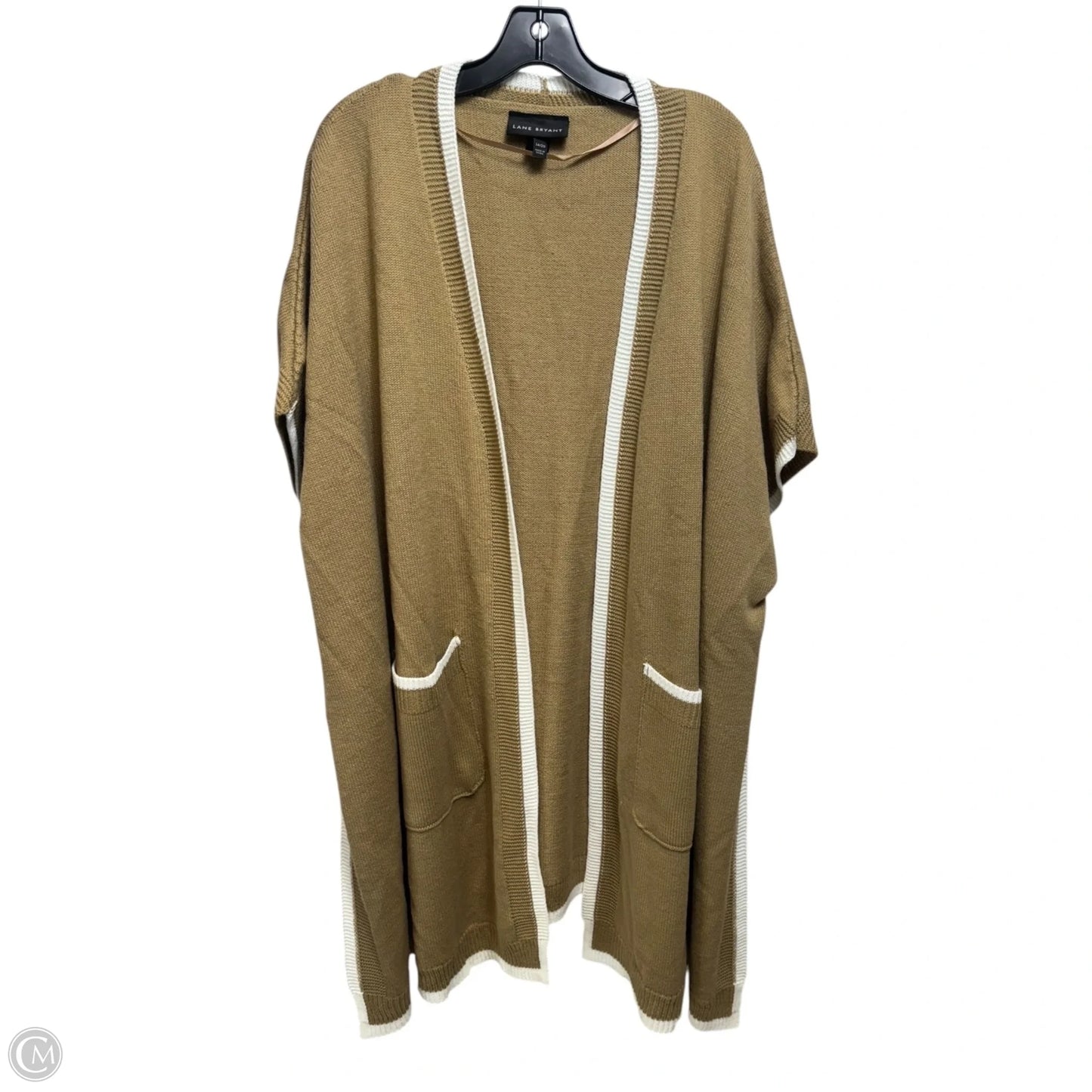 Sweater Cardigan By Lane Bryant In Beige, Size: 1x