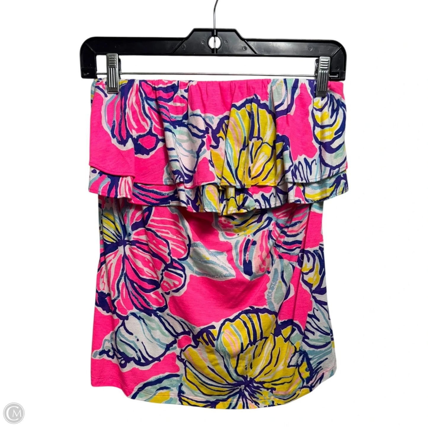 Rilo Tube Top Designer By Lilly Pulitzer In Kir Royal Swept By The Tides, Size: S