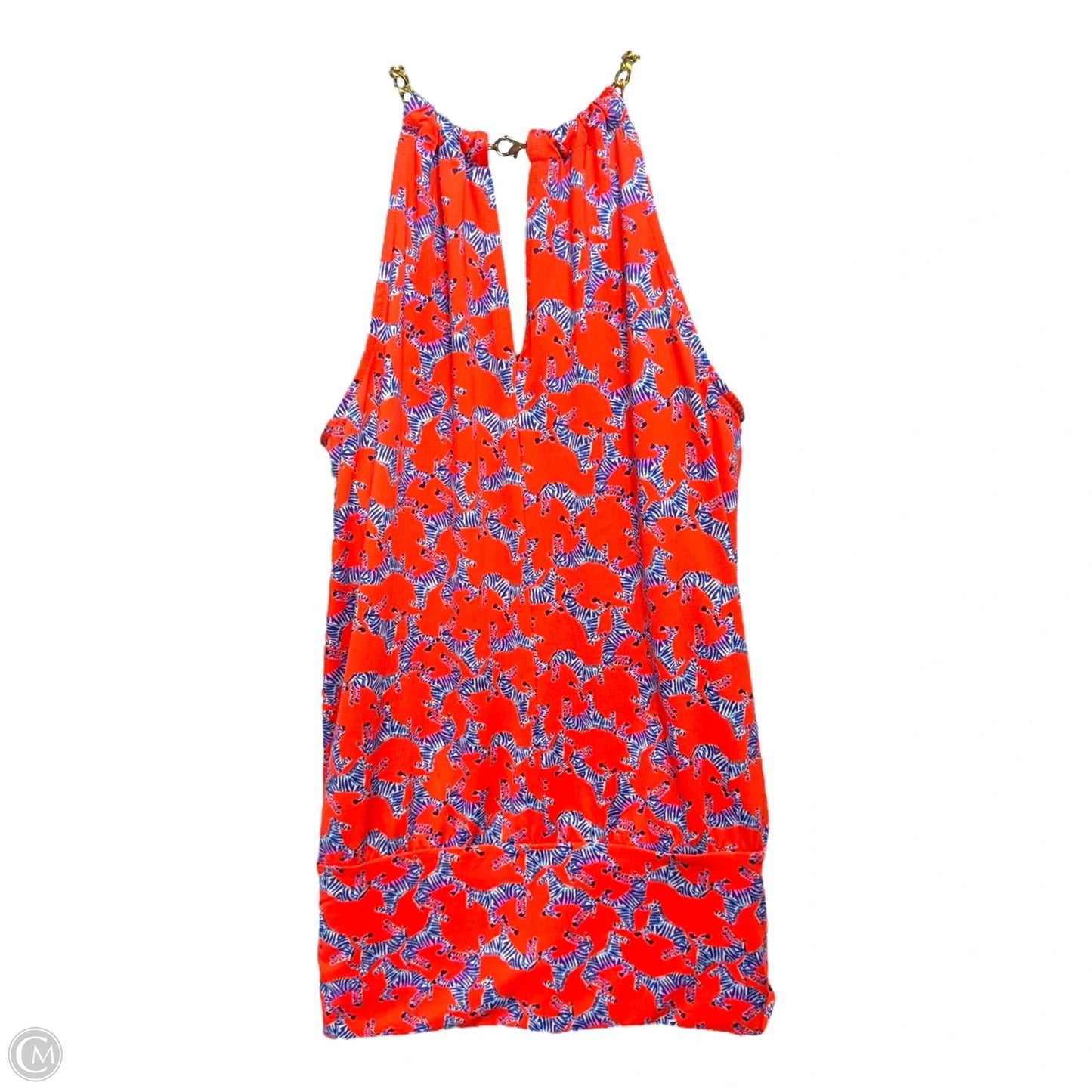 Bowen Halter Top Designer By Lilly Pulitzer In Animal Print, Size: S