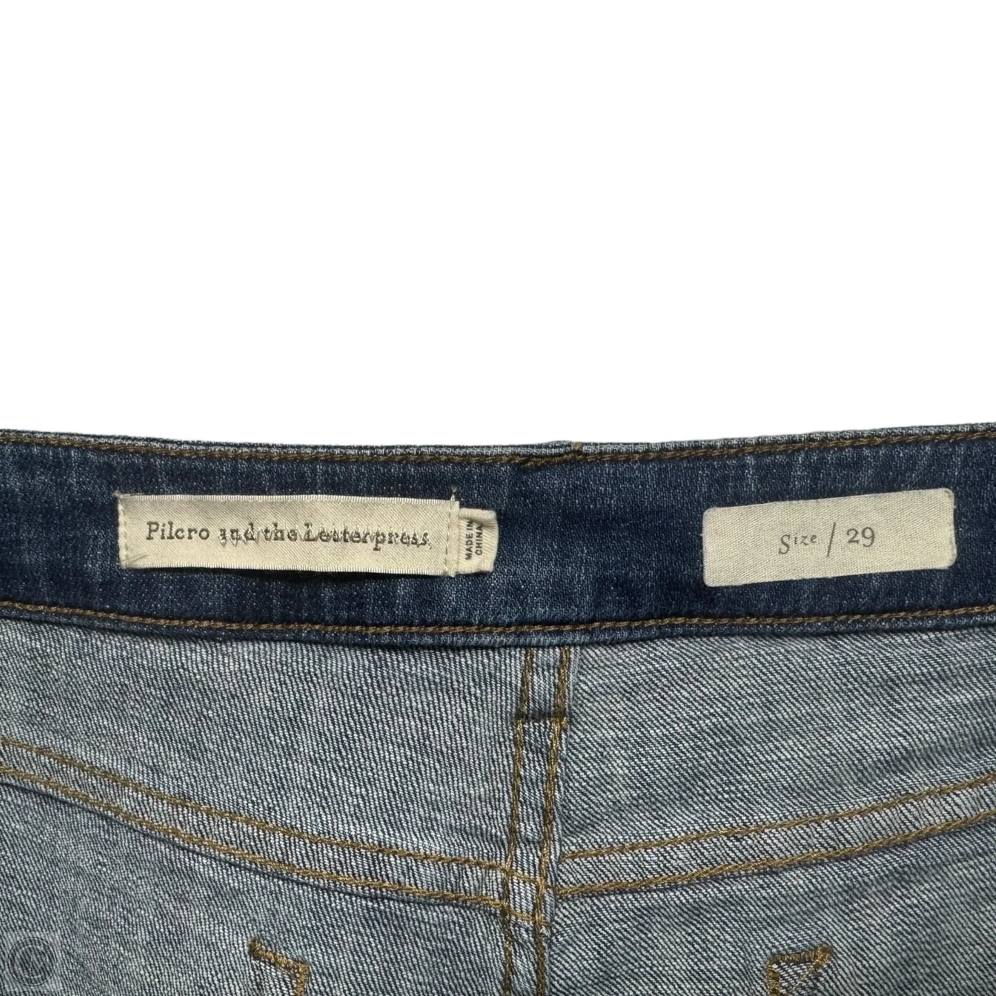 Mid-Rise Slim Boyfriend Jeans with Floral Embroidery Mesh Flare By Pilcro and the Letterpress In Multi-colored, Size: 8/29