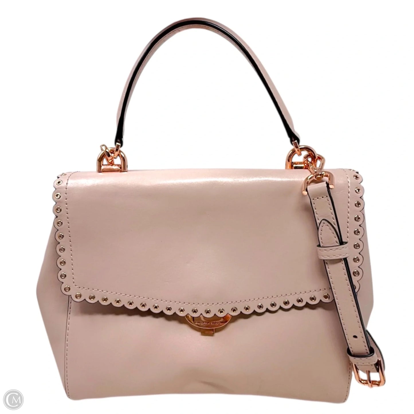 Ava Scalloped Top Handle Satchel Designer By Michael Kors, Size: Medium