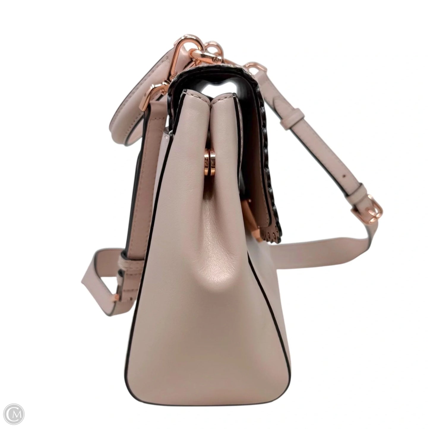 Ava Scalloped Top Handle Satchel Designer By Michael Kors, Size: Medium