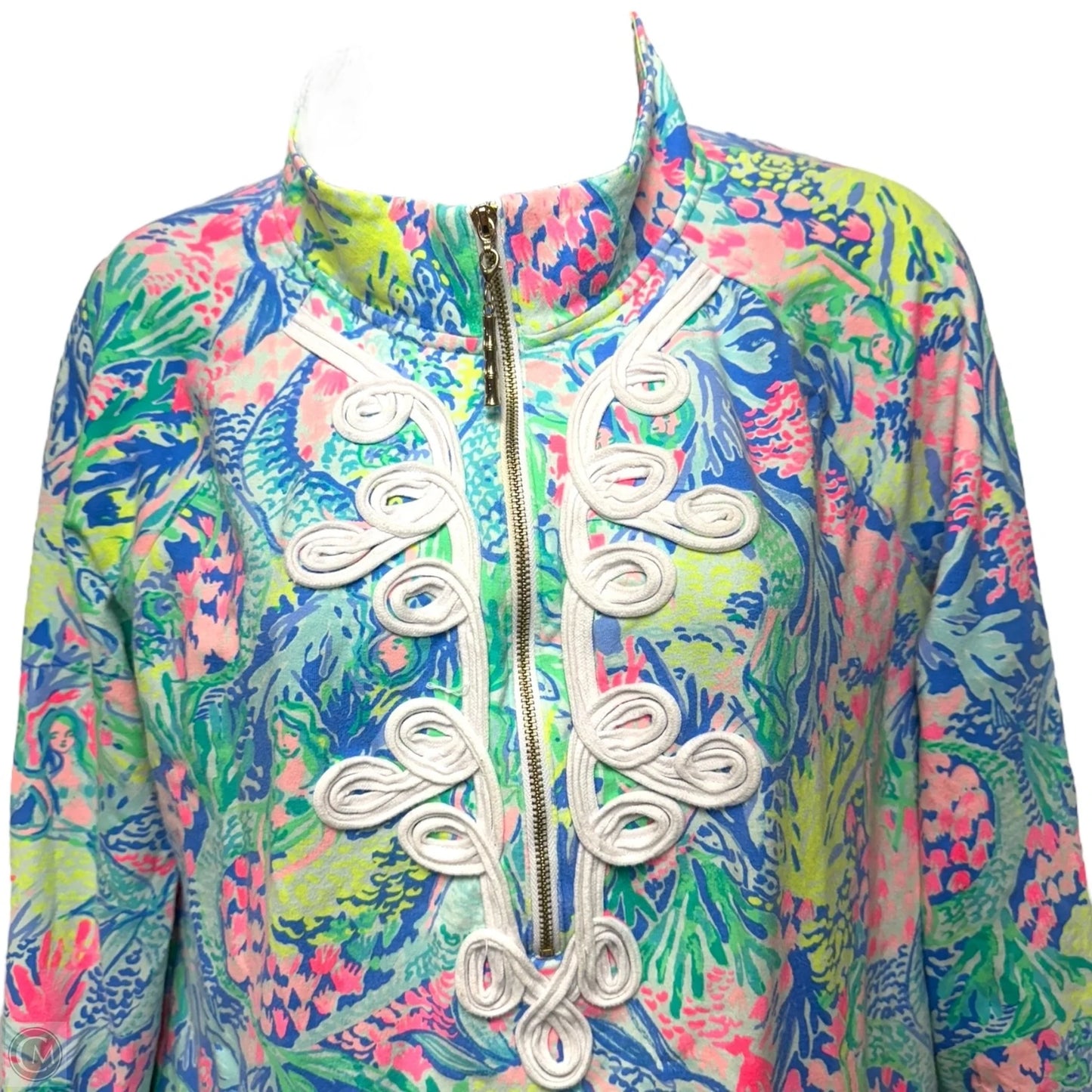 UPF 50+ Skipper Tunic Popover Designer By Lilly Pulitzer In Mermaids Cove, Size: S