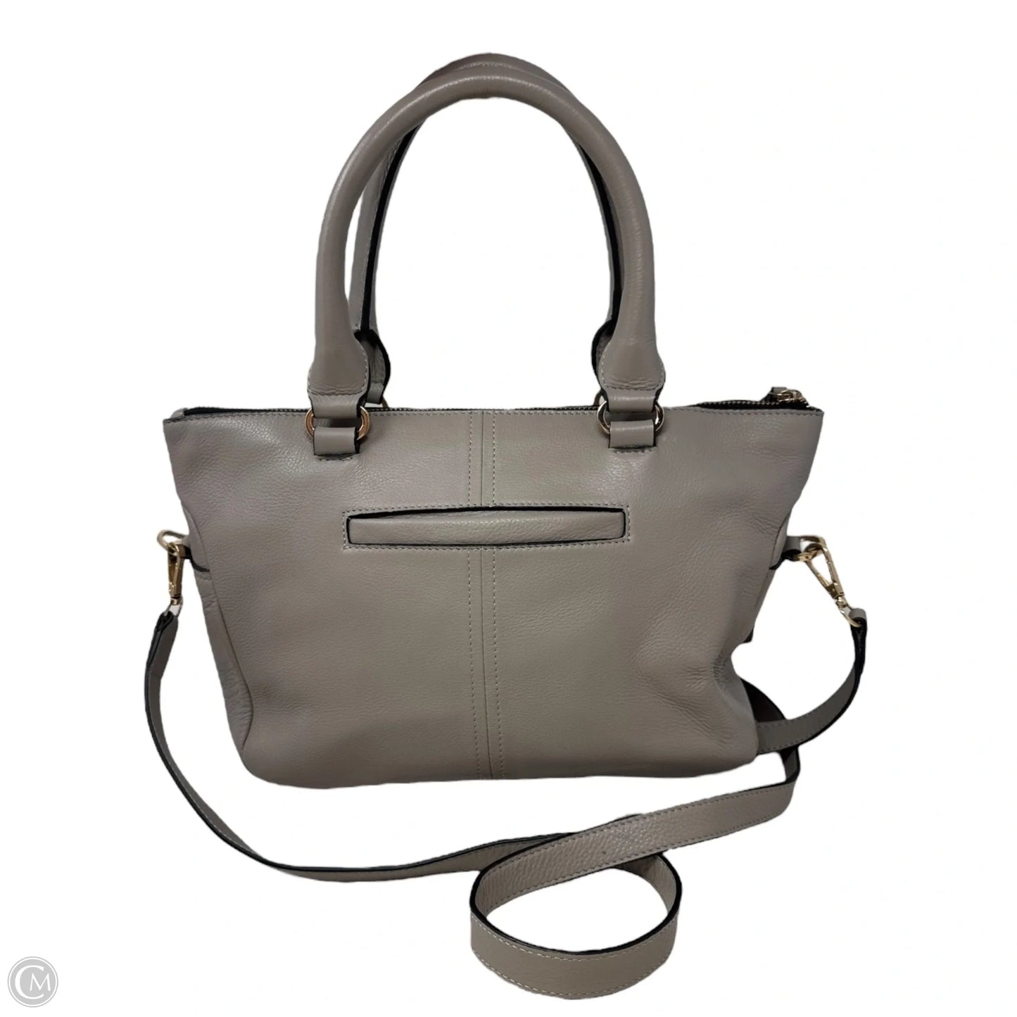 Ellie Satchel Handbag Leather By Lodis, Size: Medium