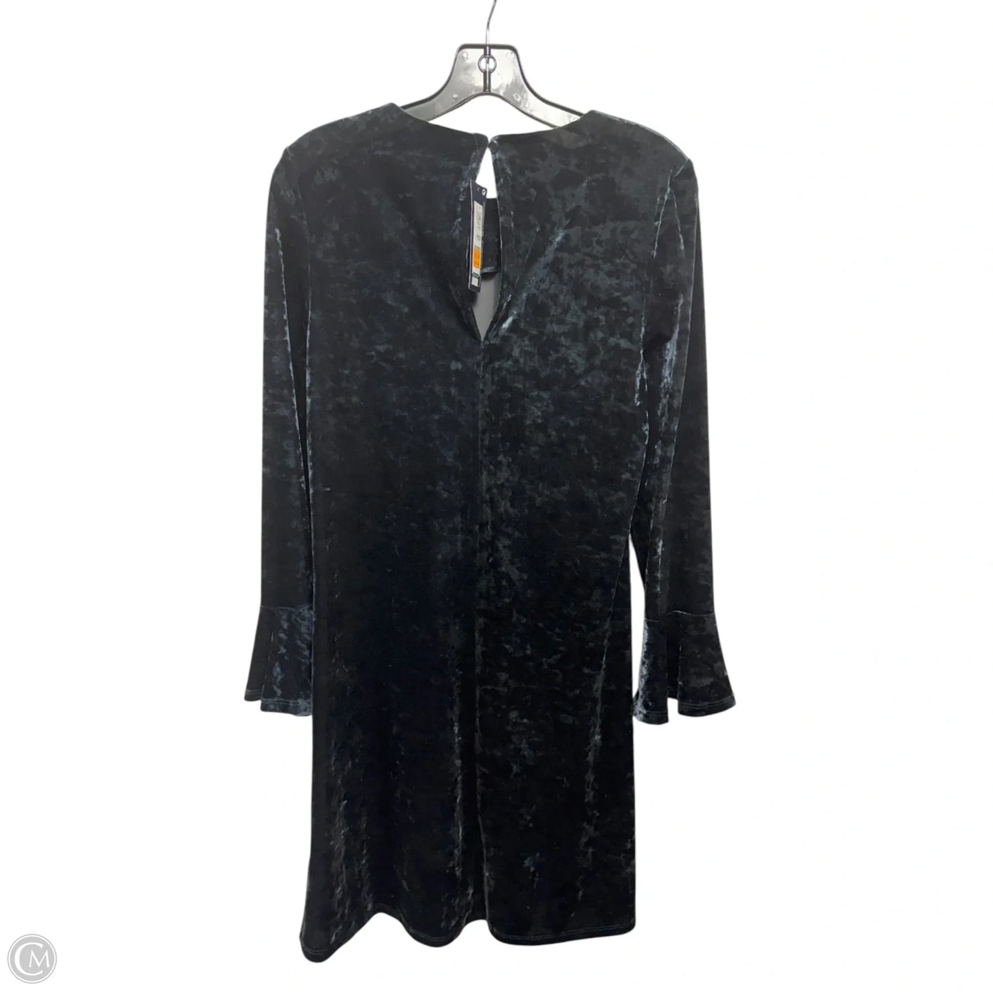 Velvet Dress Casual Midi By Marks & Spencer In Blue, Size: 6