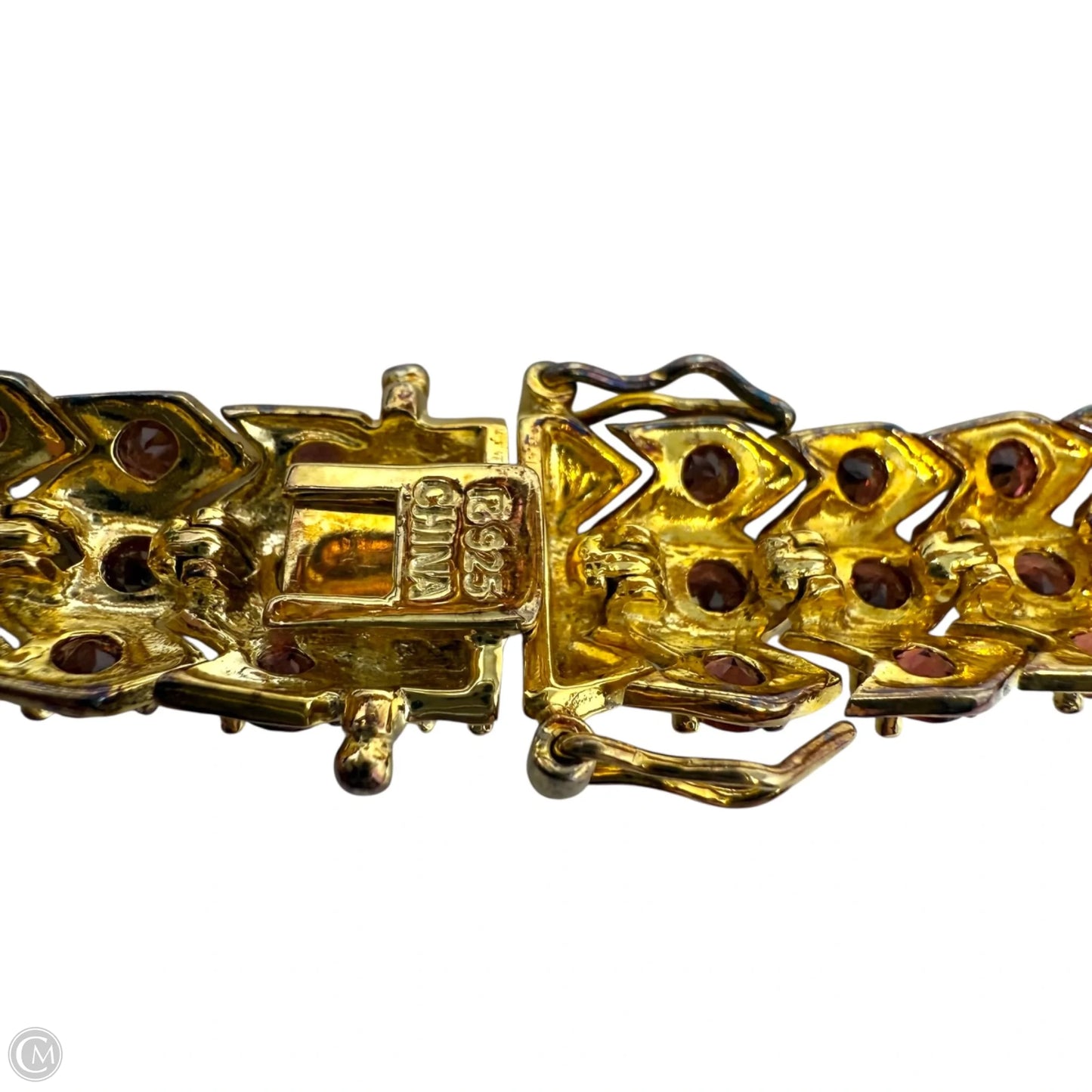 Vermeil & Garnet Tennis Bracelet