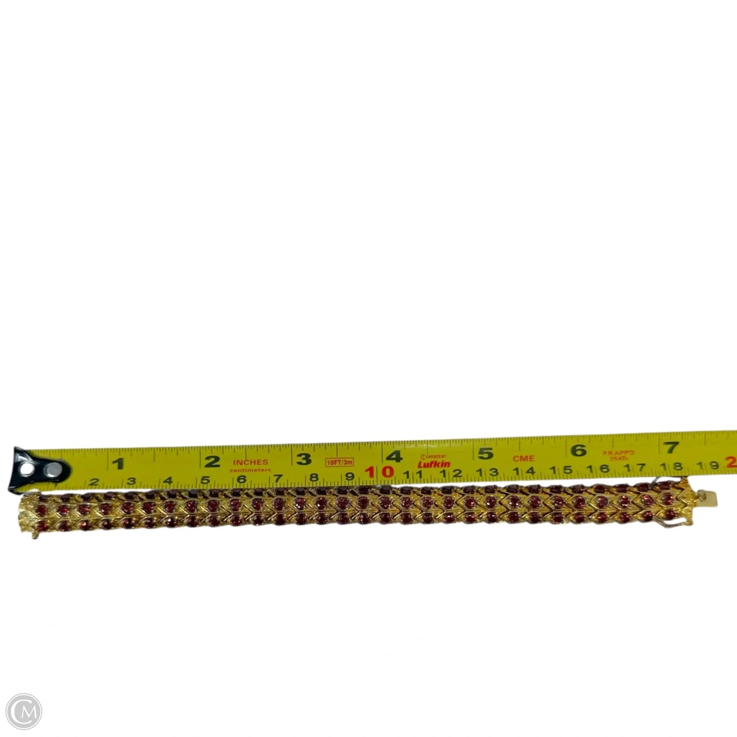 Vermeil & Garnet Tennis Bracelet