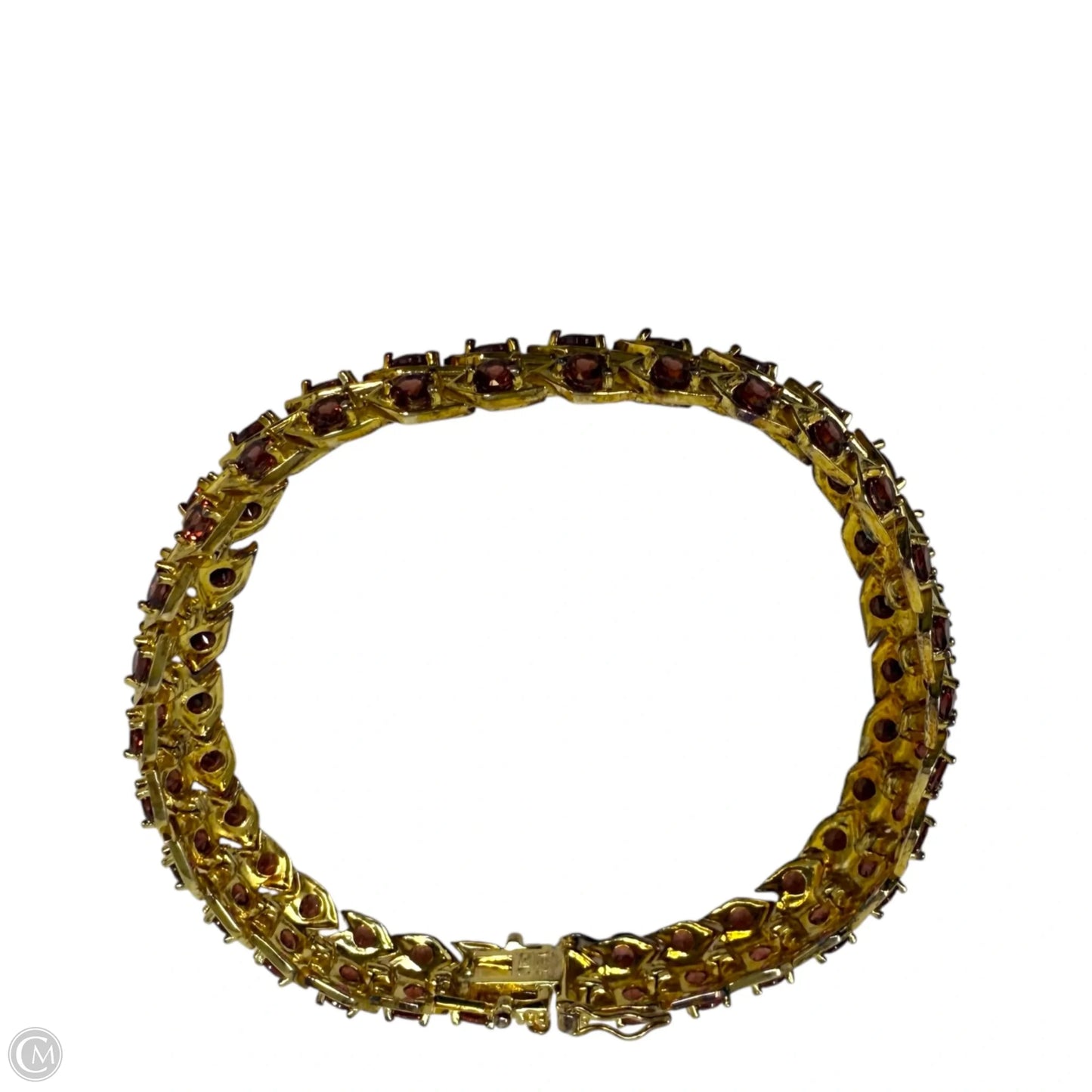 Vermeil & Garnet Tennis Bracelet