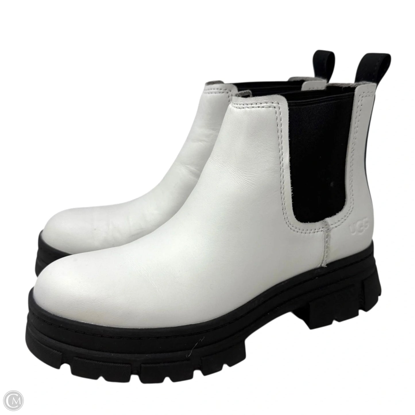 Ashton Chelsea Boots Designer By Ugg In White, Size: 9