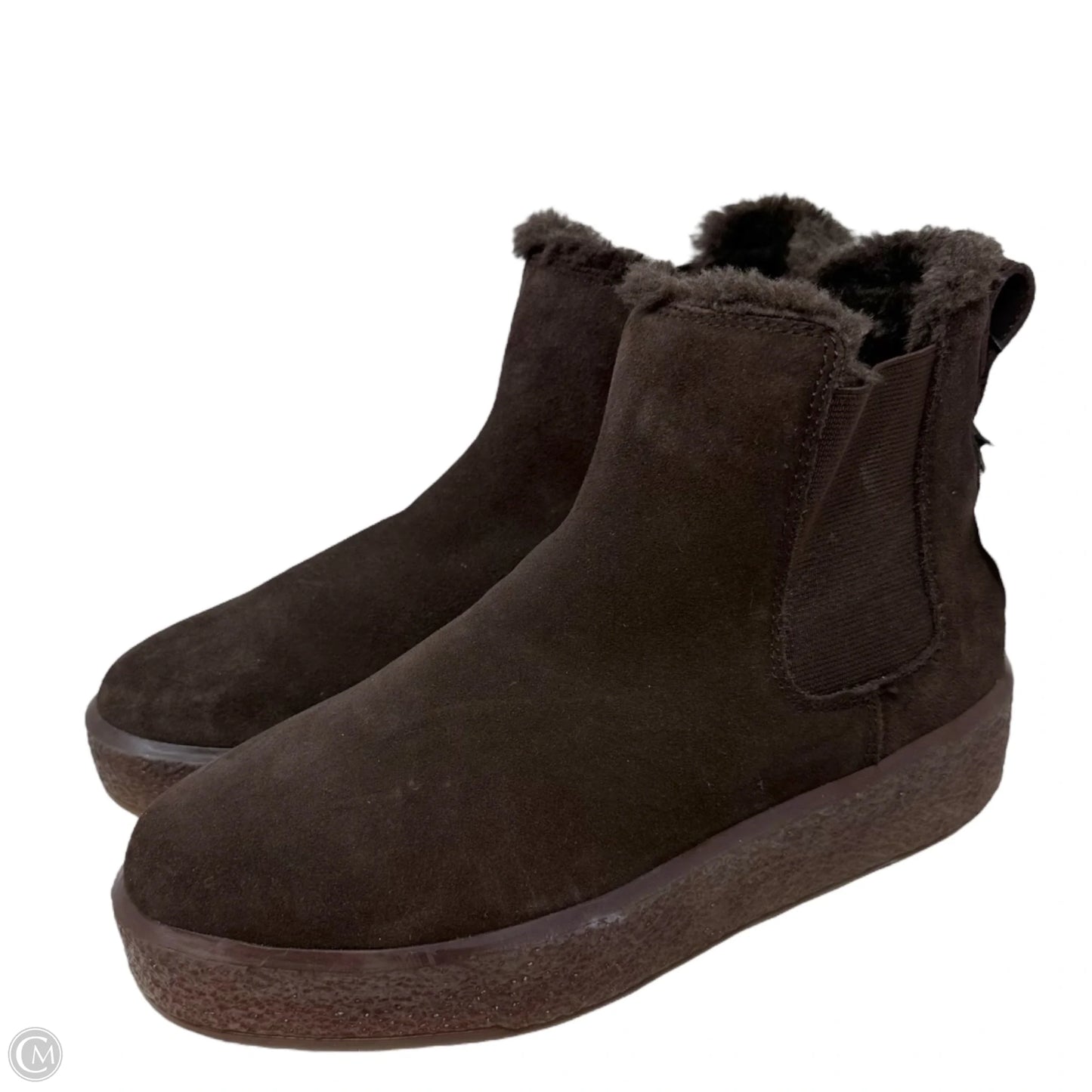 The Toasty Chelsea Boots By Madewell In Dark Coffee, Size: 7
