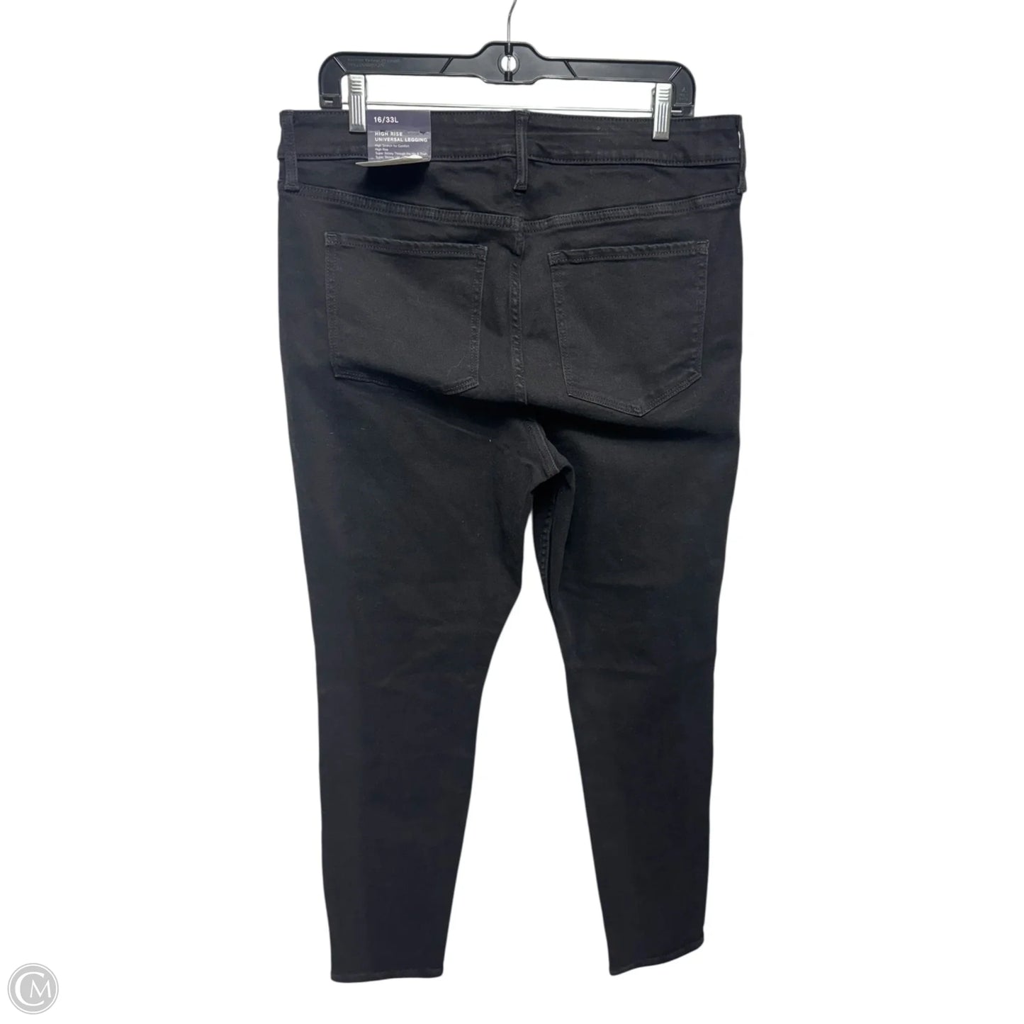 Jeans Jeggings By Gap In Black Denim, Size: 16