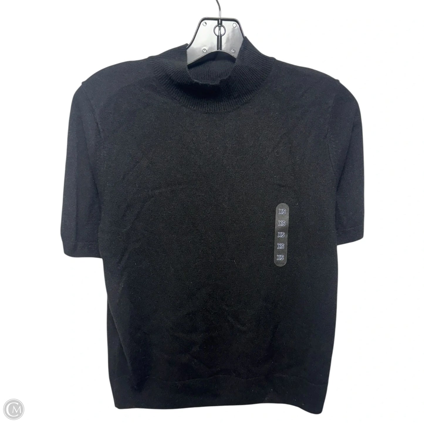 Cashmere Sweater Short Sleeve By Uniqlo In Black, Size: Xs