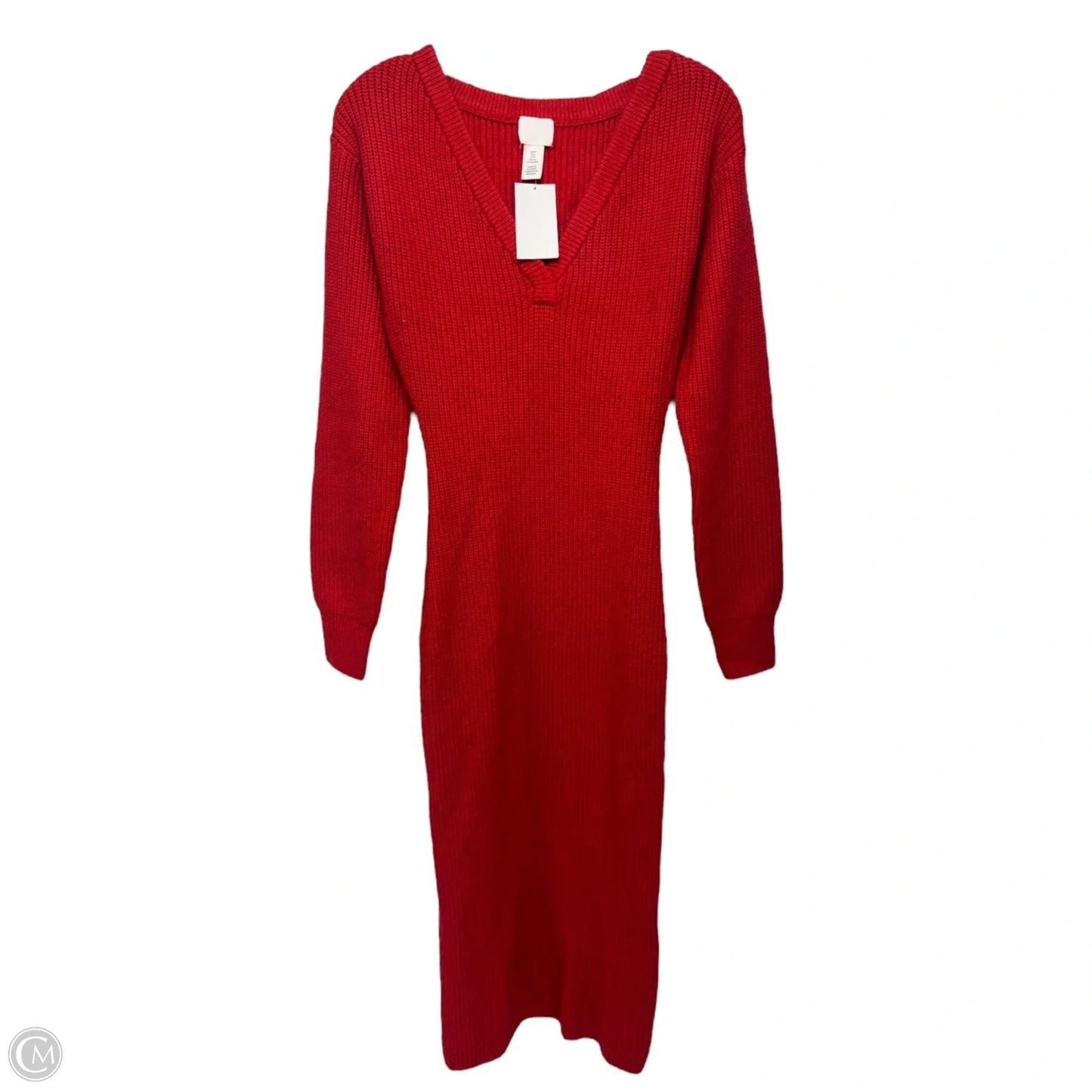 Dress Sweater By H&m In Red, Size: S
