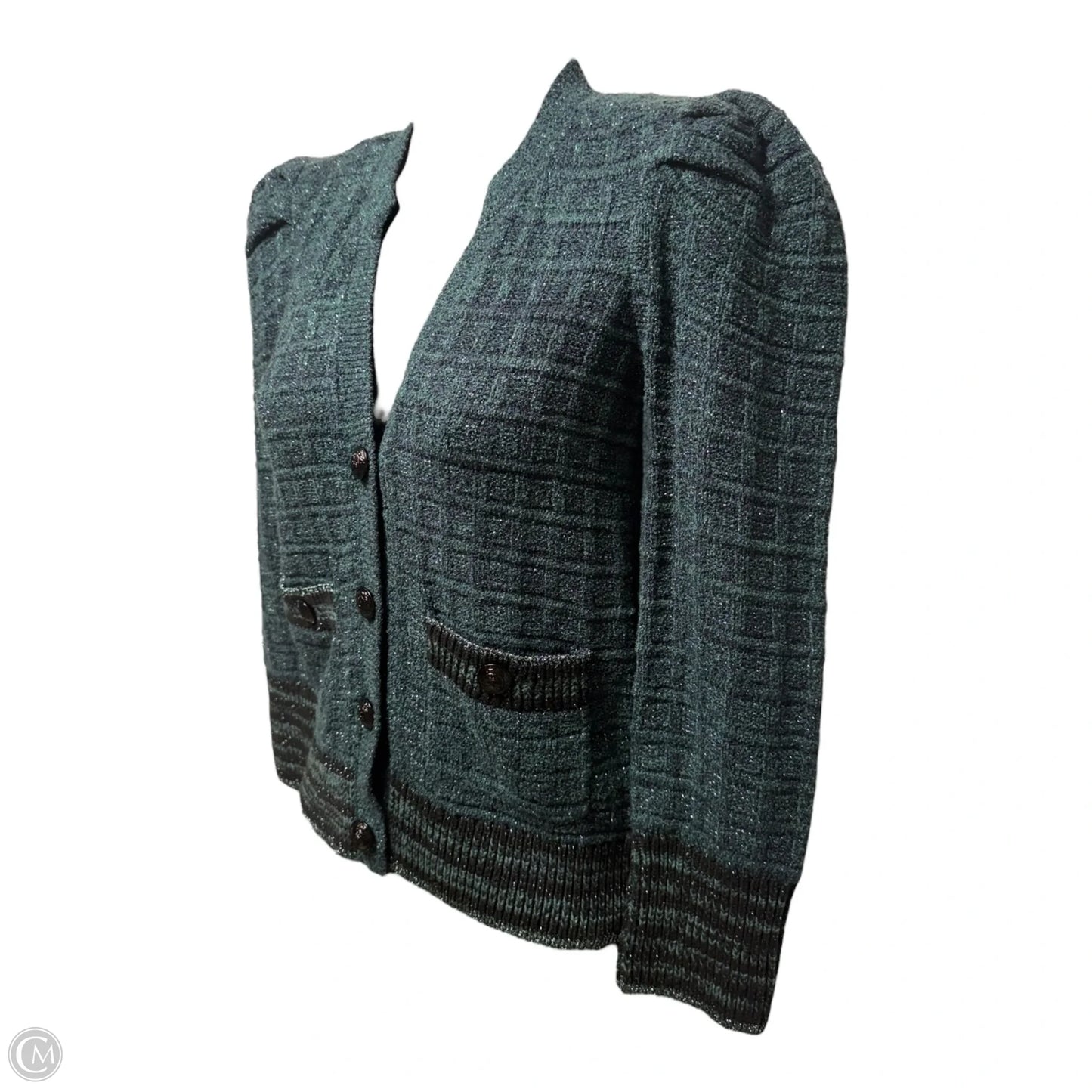 Sweater Cardigan By L Agence In Blue & Green, Size: Xxs