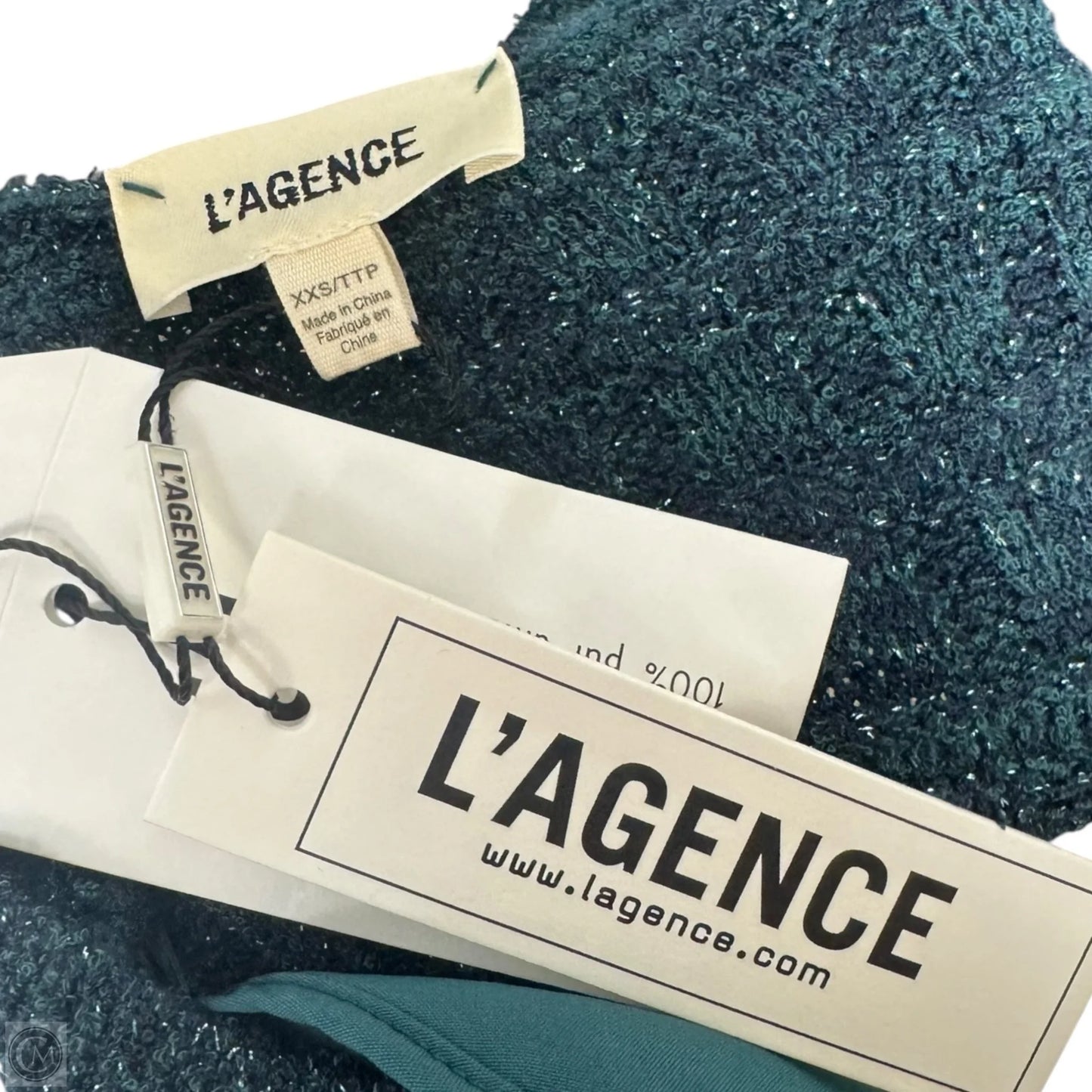 Sweater Cardigan By L Agence In Blue & Green, Size: Xxs