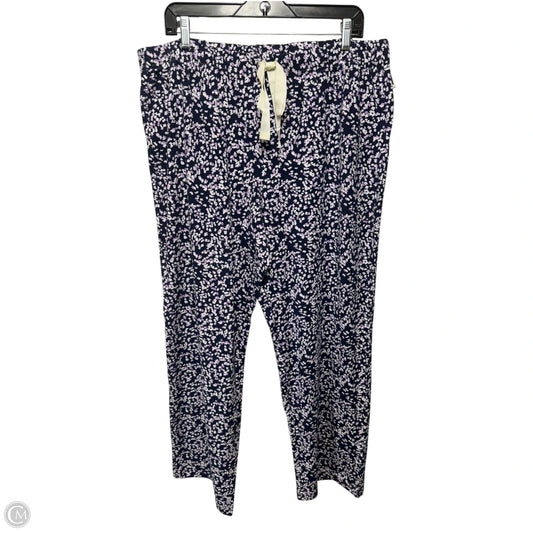 Pajama Pants By Lands End In Floral Print, Size: 18