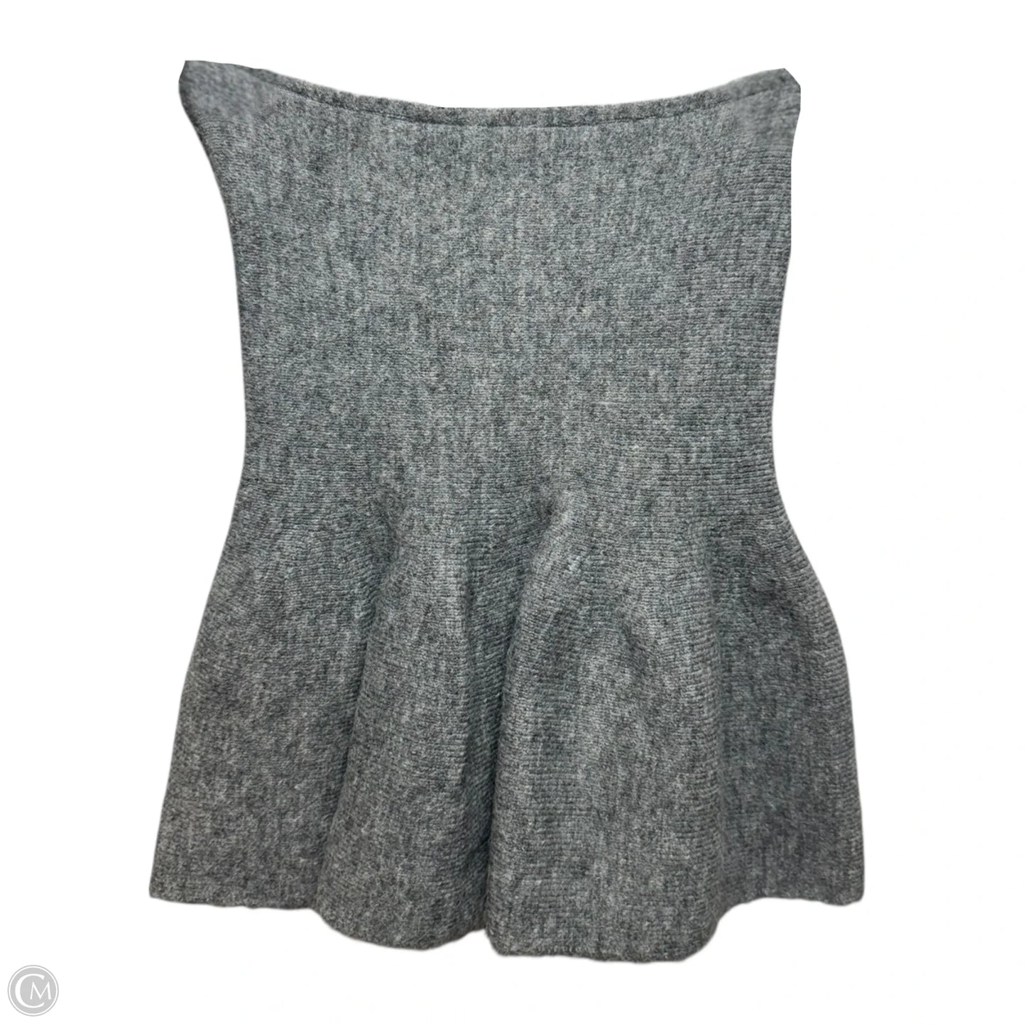 Knit Top Sleeveless By Mng In Grey, Size: S
