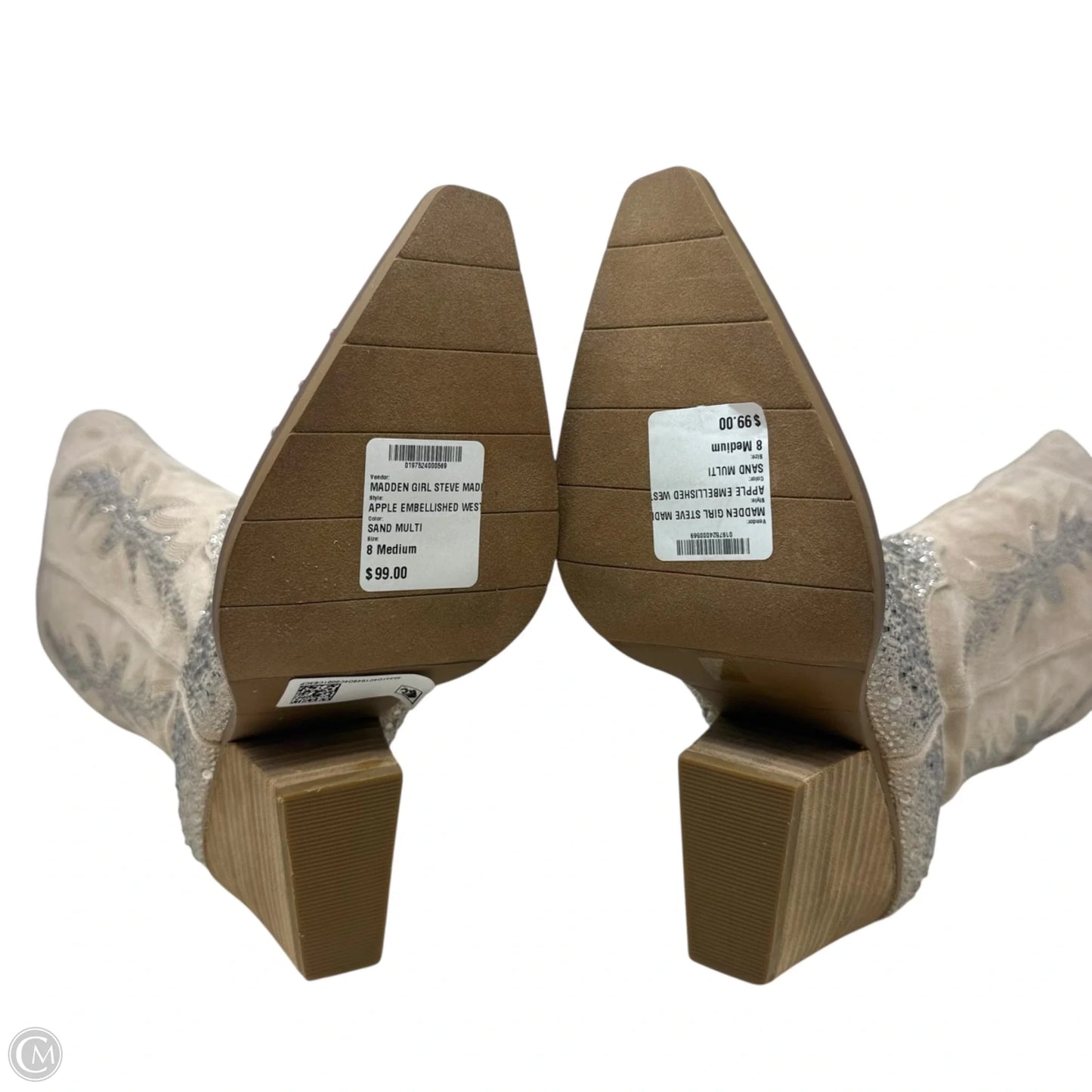 Apple Western Boots By Madden Girl In Cream, Size: 8