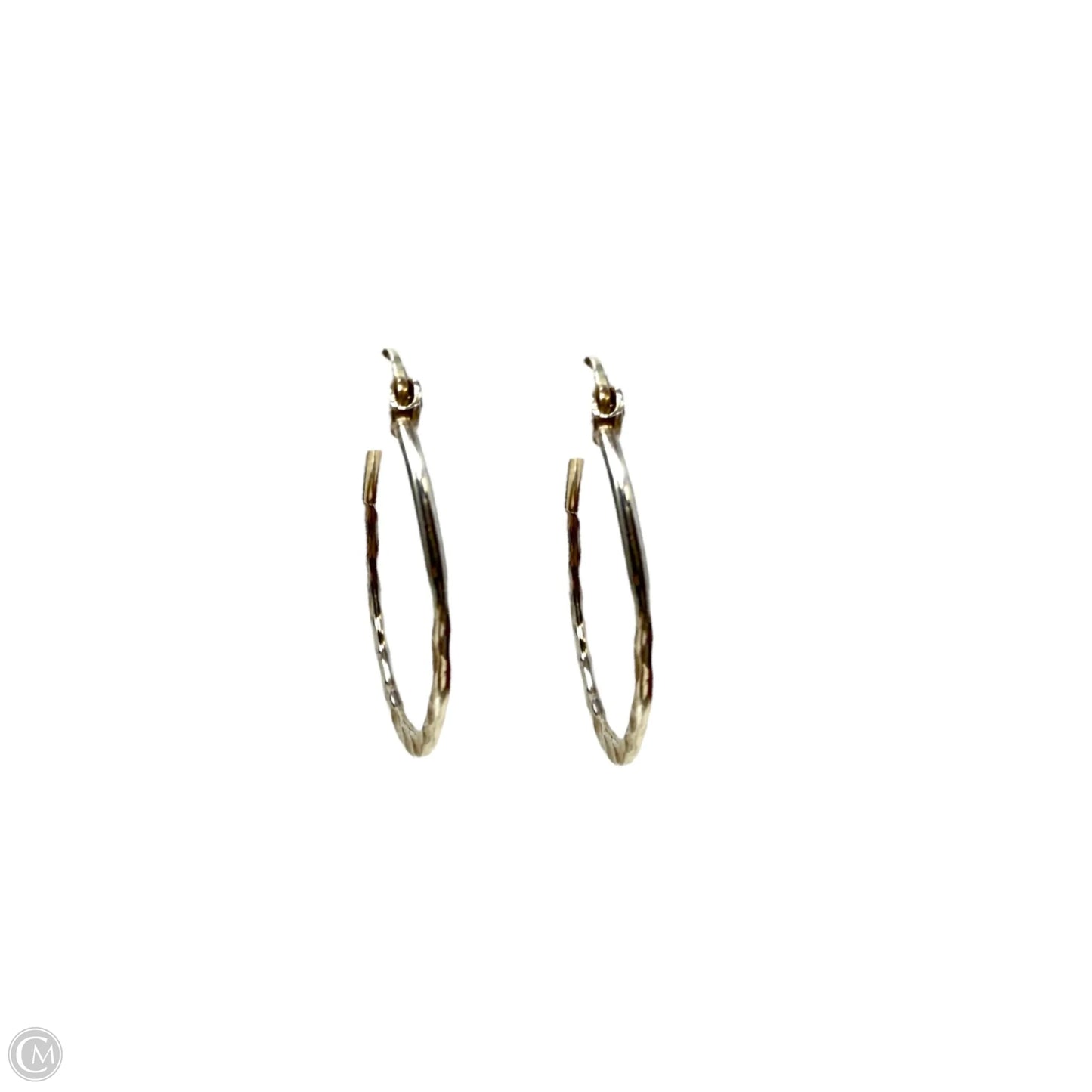 Hammered Sterling Silver Hoop Earrings