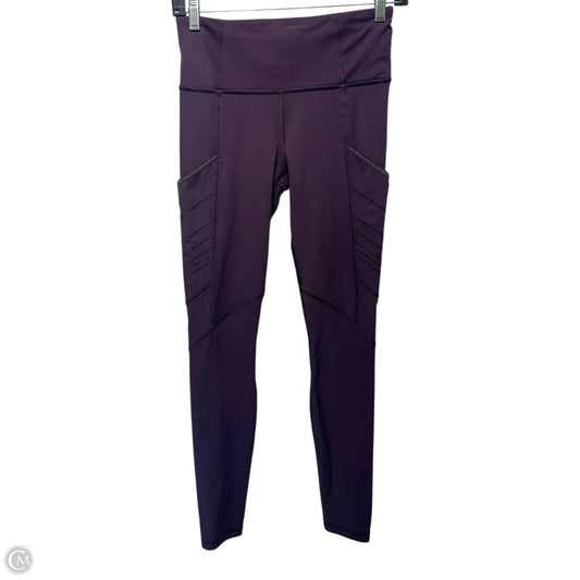 Fresh Tracks Tights By Lululemon In Black Cherry, Size: 4