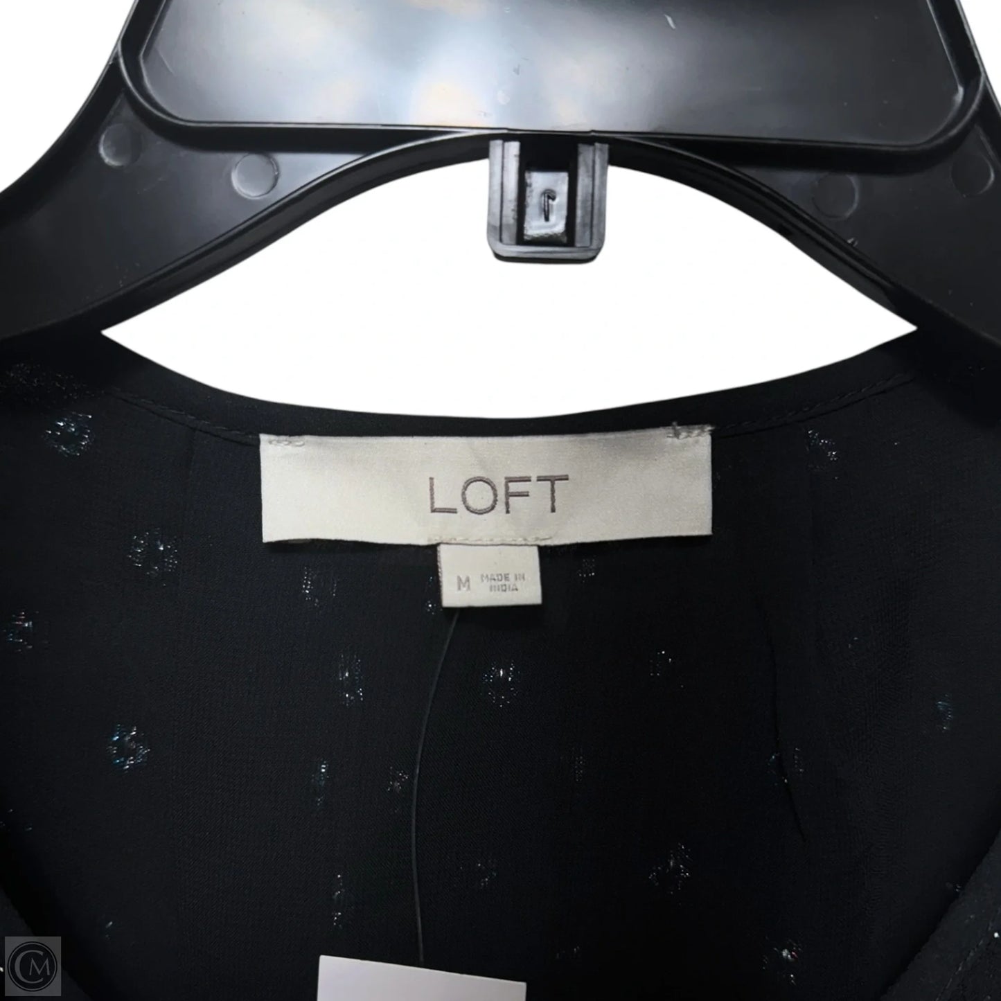 Blouse Long Sleeve By Loft In Blue, Size: M