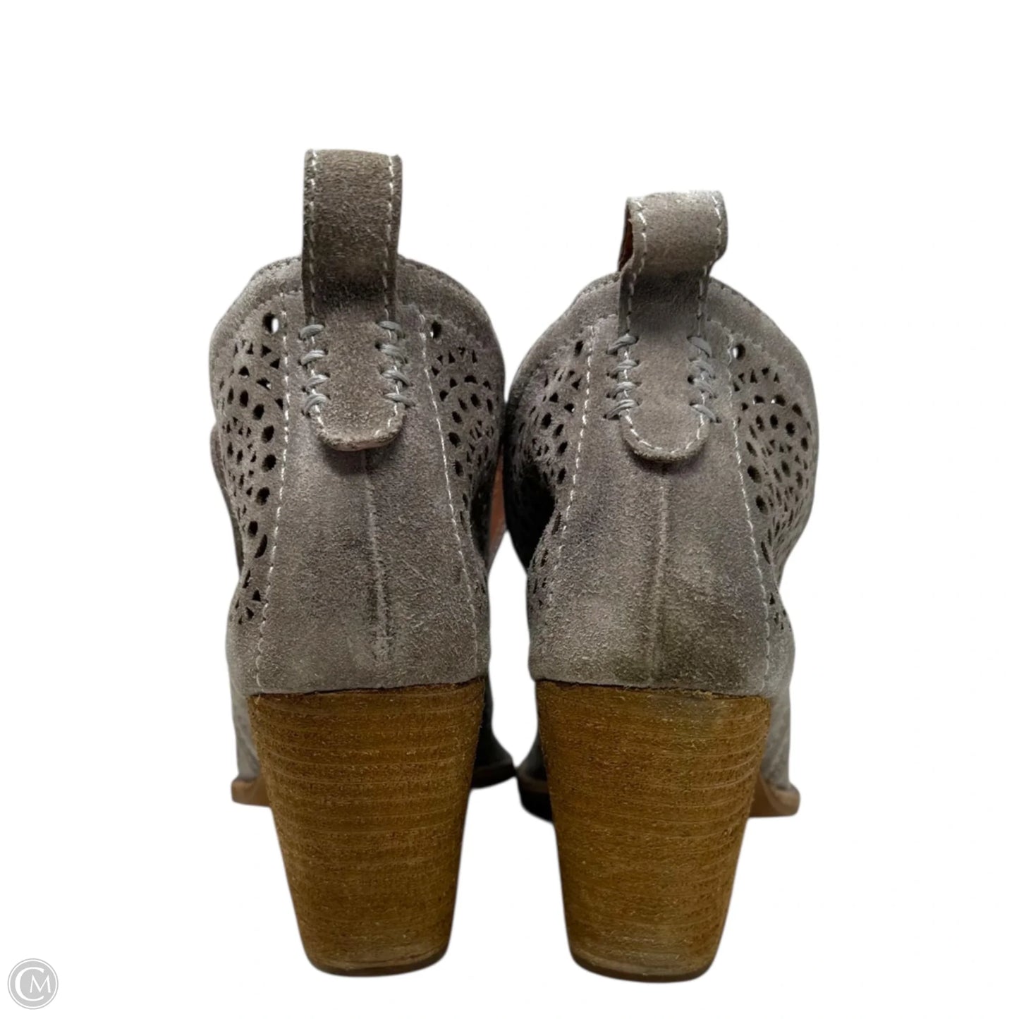 Rosalee Booties By Jeffery Campbell X Anthropologie In Taupe Suede, Size: 11