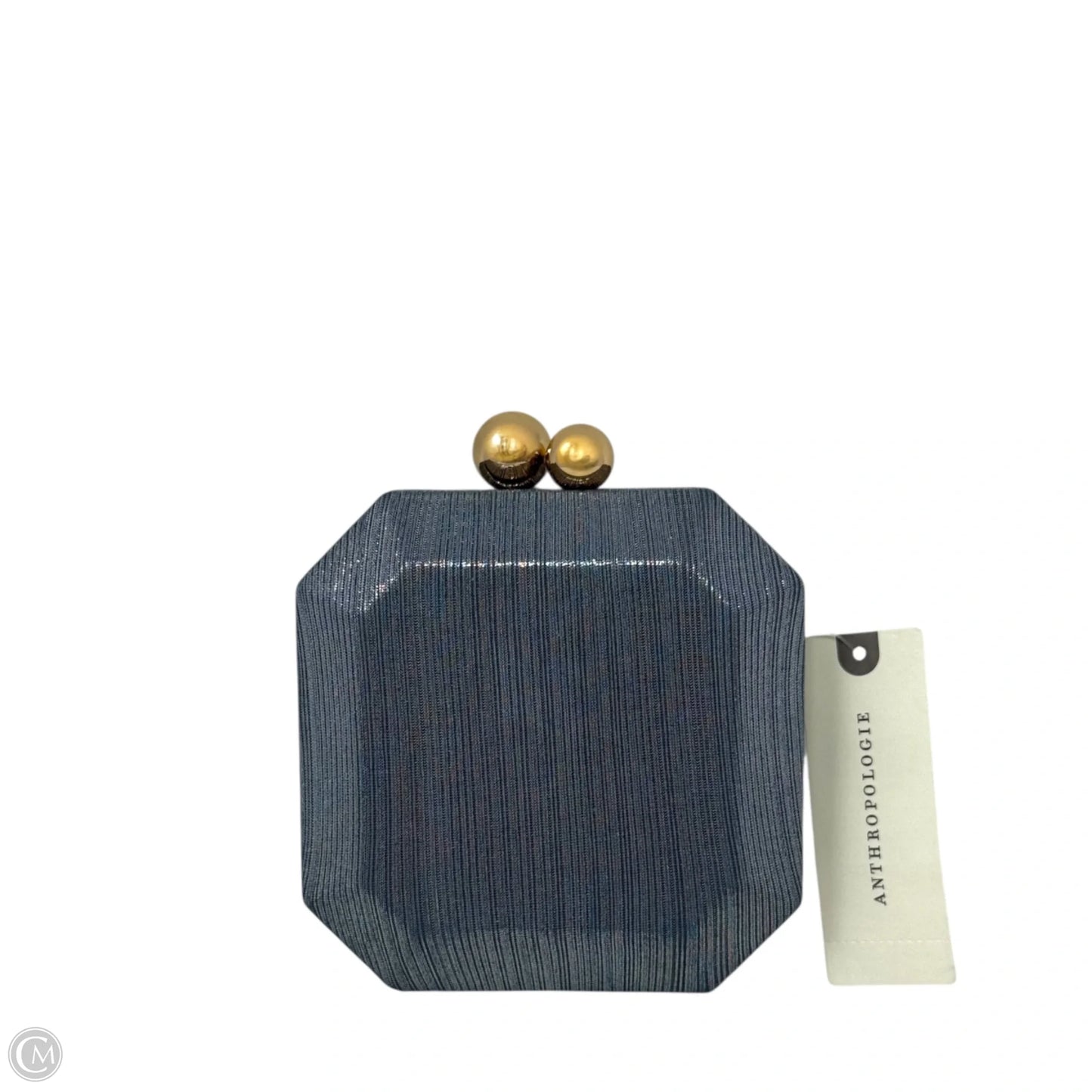 Mini Metallic Hard Case Clutch By Anthropologie, Size: Small