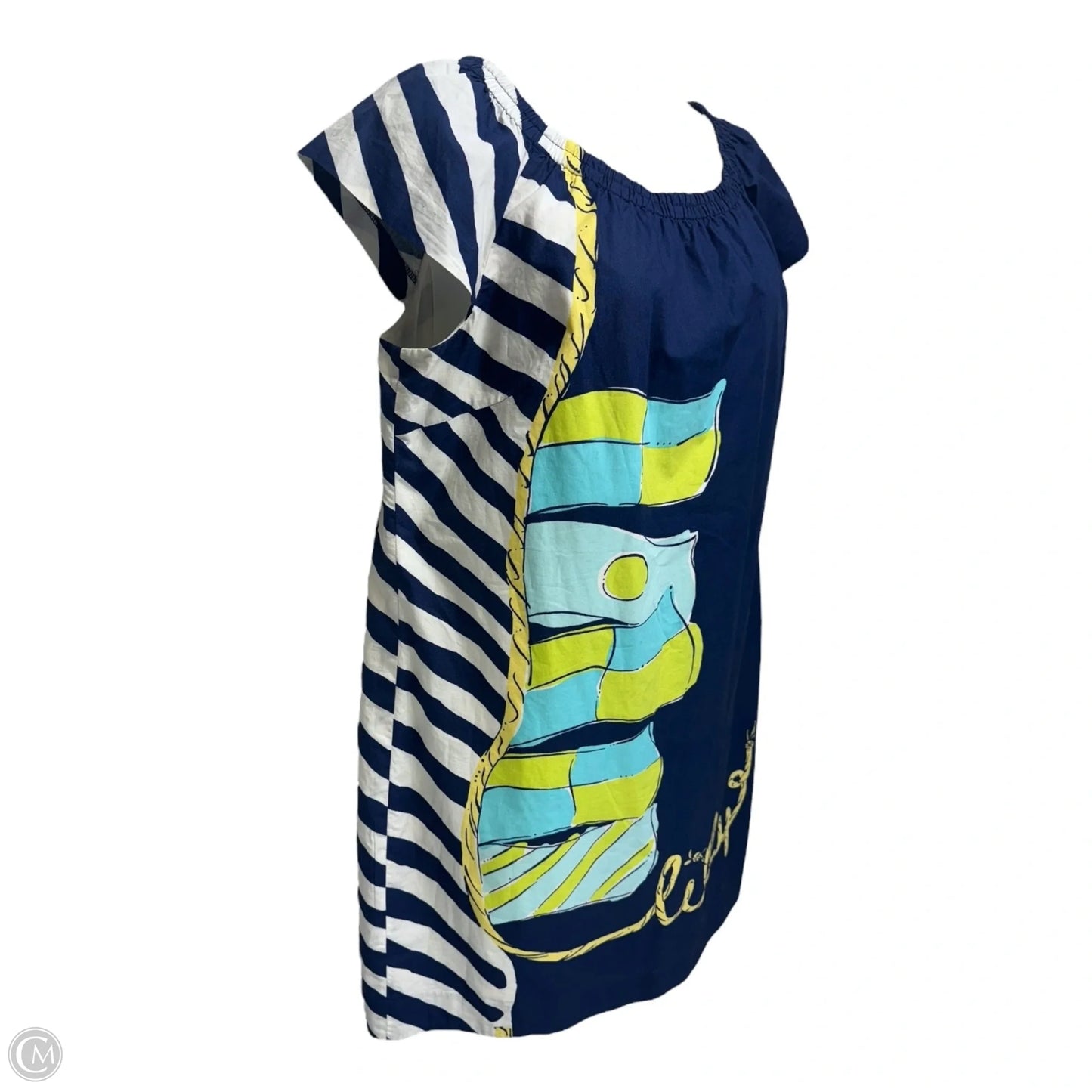 Sullivan Dress Designer By Lilly Pulitzer In You're Flagged Nautical, Size: XL