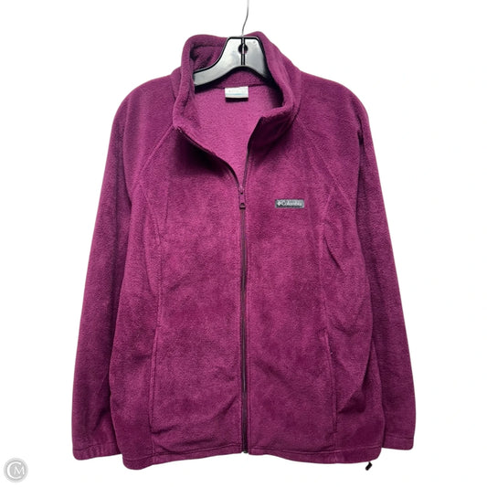 Jacket Fleece By Columbia In Purple, Size: 1x