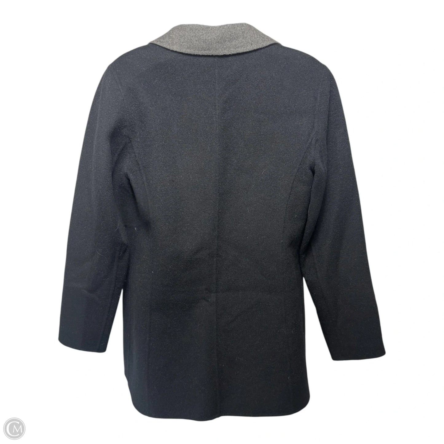 Coat Wool By Talbots In Black, Size: 4
