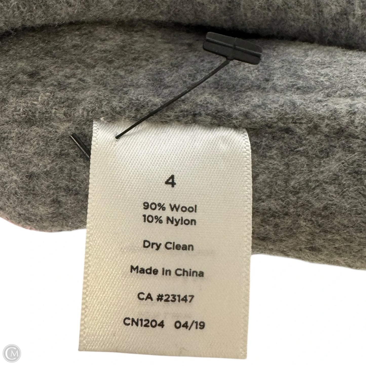 Coat Wool By Talbots In Black, Size: 4