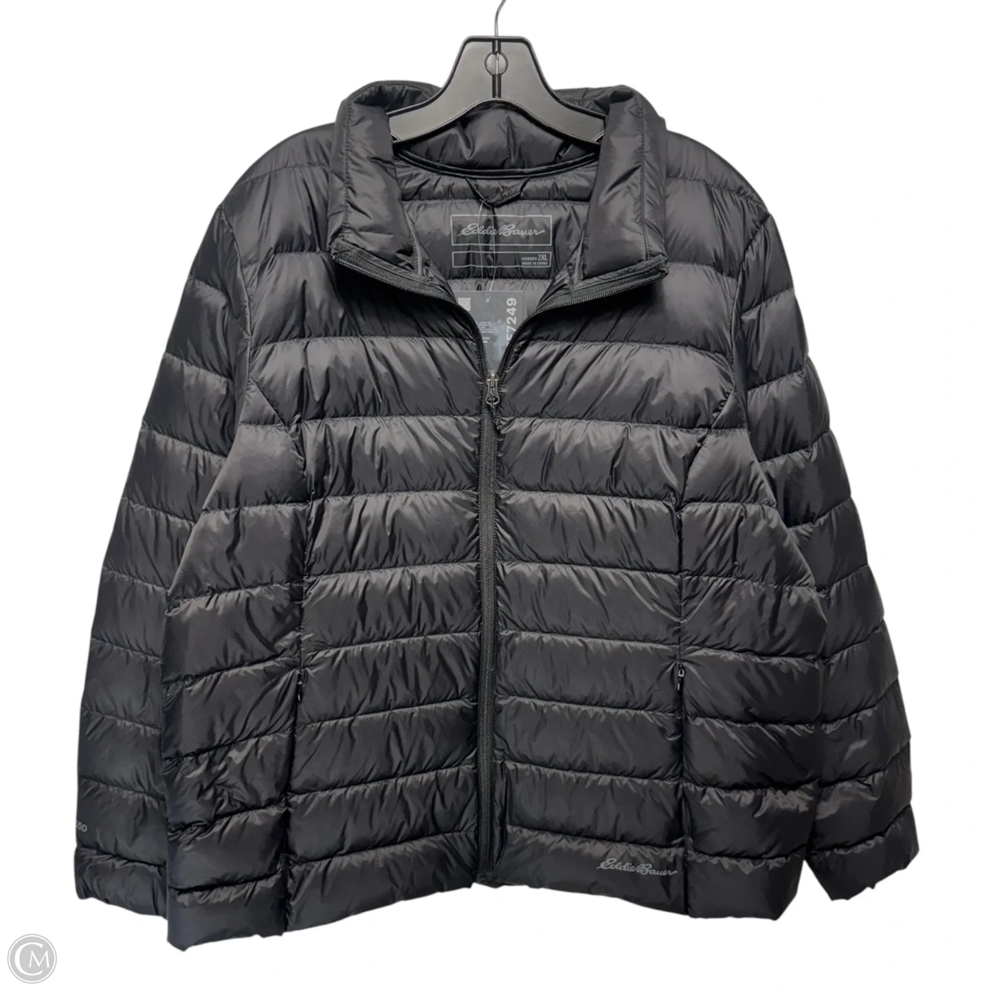 Jacket Puffer & Quilted By Eddie Bauer In Black, Size: 2x