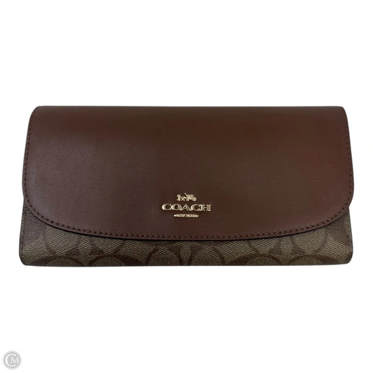 Signature Slim Envelope Wallet Designer By Coach, Size: Large