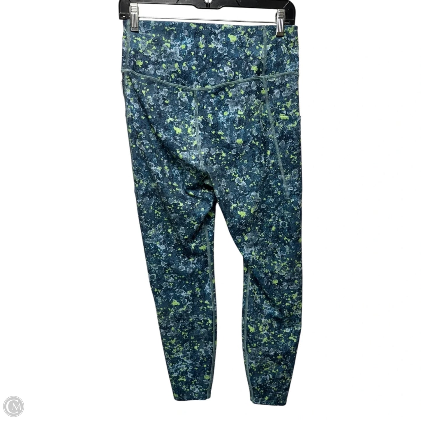 Athletic Leggings By The North Face In Blue & Green, Size: Xl