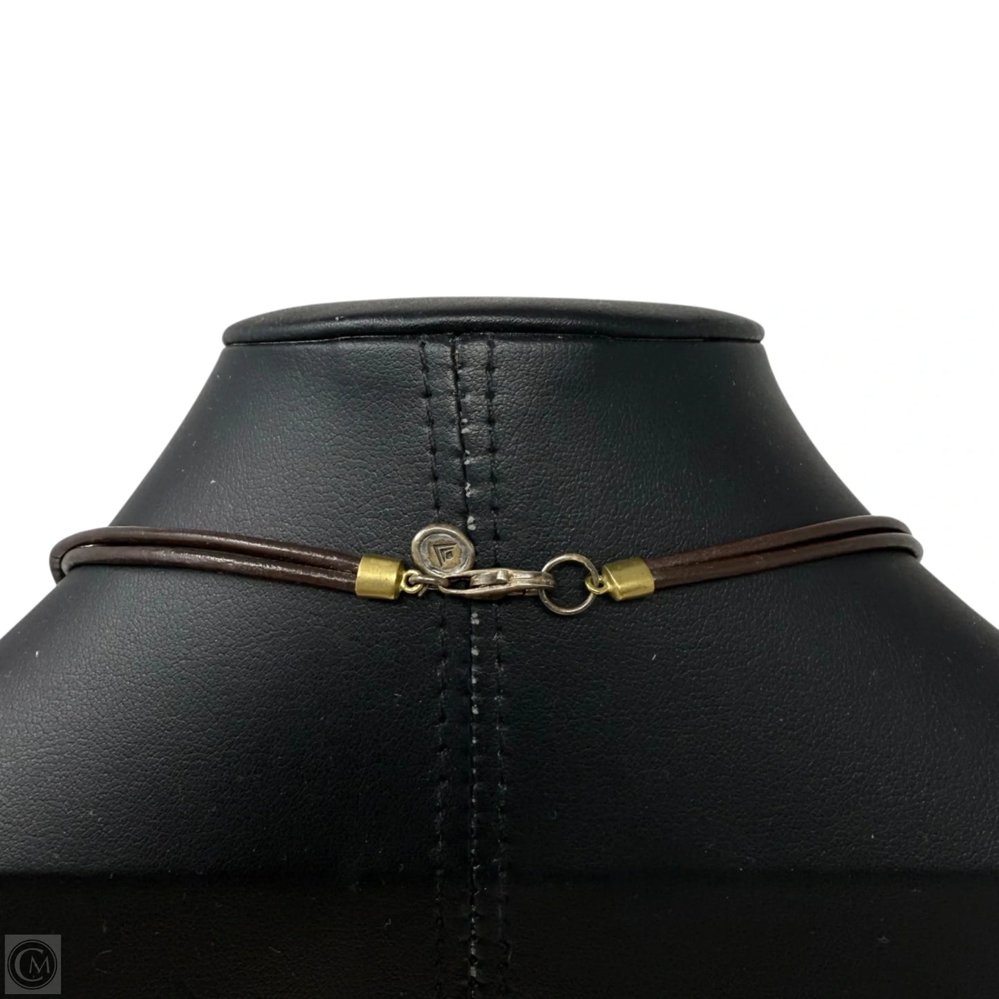 925 Sterling Silver, Brass & Leather Treasured Trinkets Necklace N3237 By Silpada