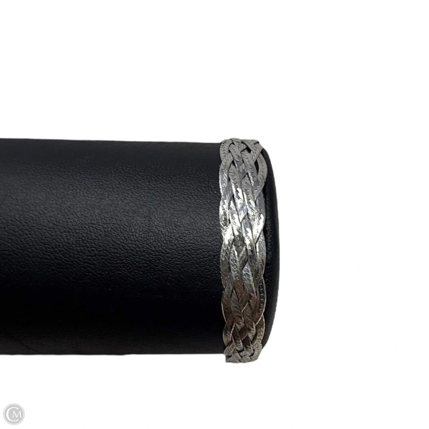 Italian Sterling Silver Herringbone Braided Bracelet