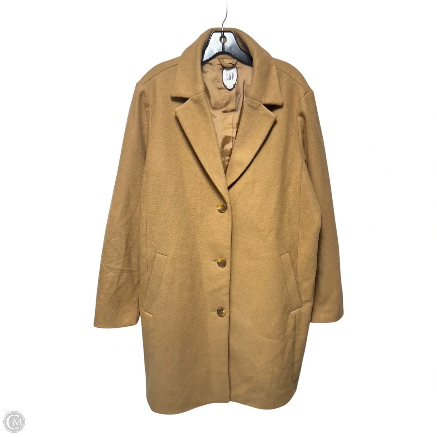 Coat Long By Gap In Tan, Size: Xl