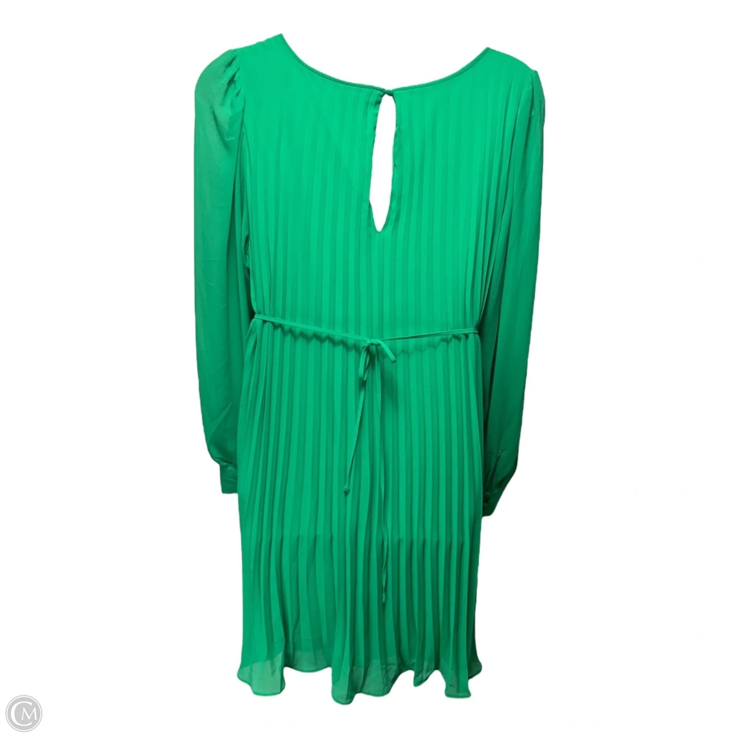 Mini Chiffon Pleated Dress Casual Midi By Torrid In Deep Mint, Size: 3x