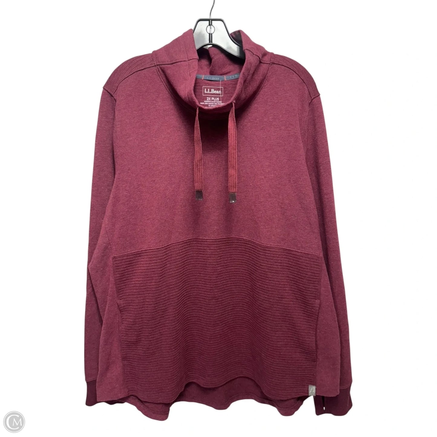 Sweatshirt Collar By L.l. Bean In Red, Size: 2x