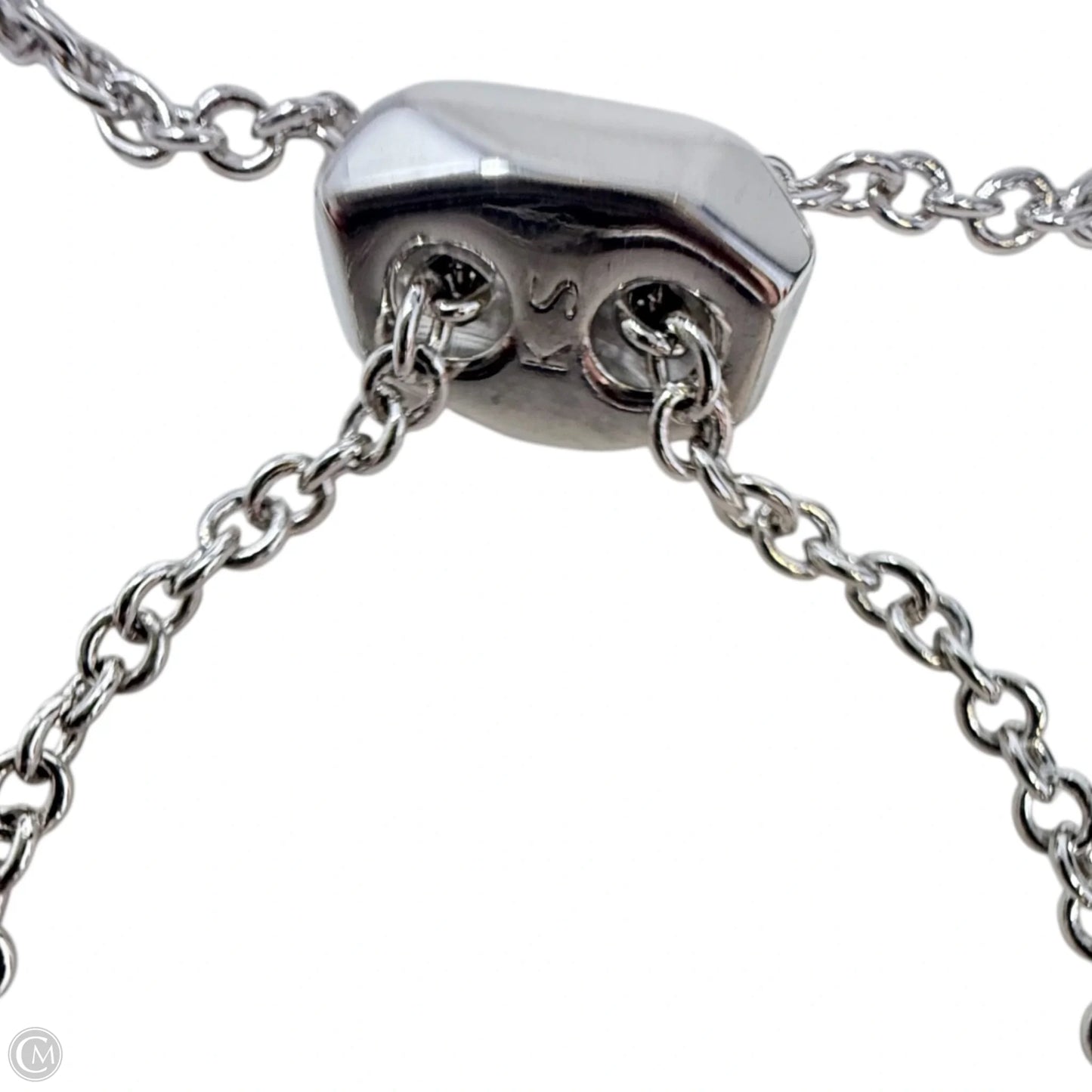 Elaina Silver Adjustable Chain Bracelet in Berry Glass By Kendra Scott
