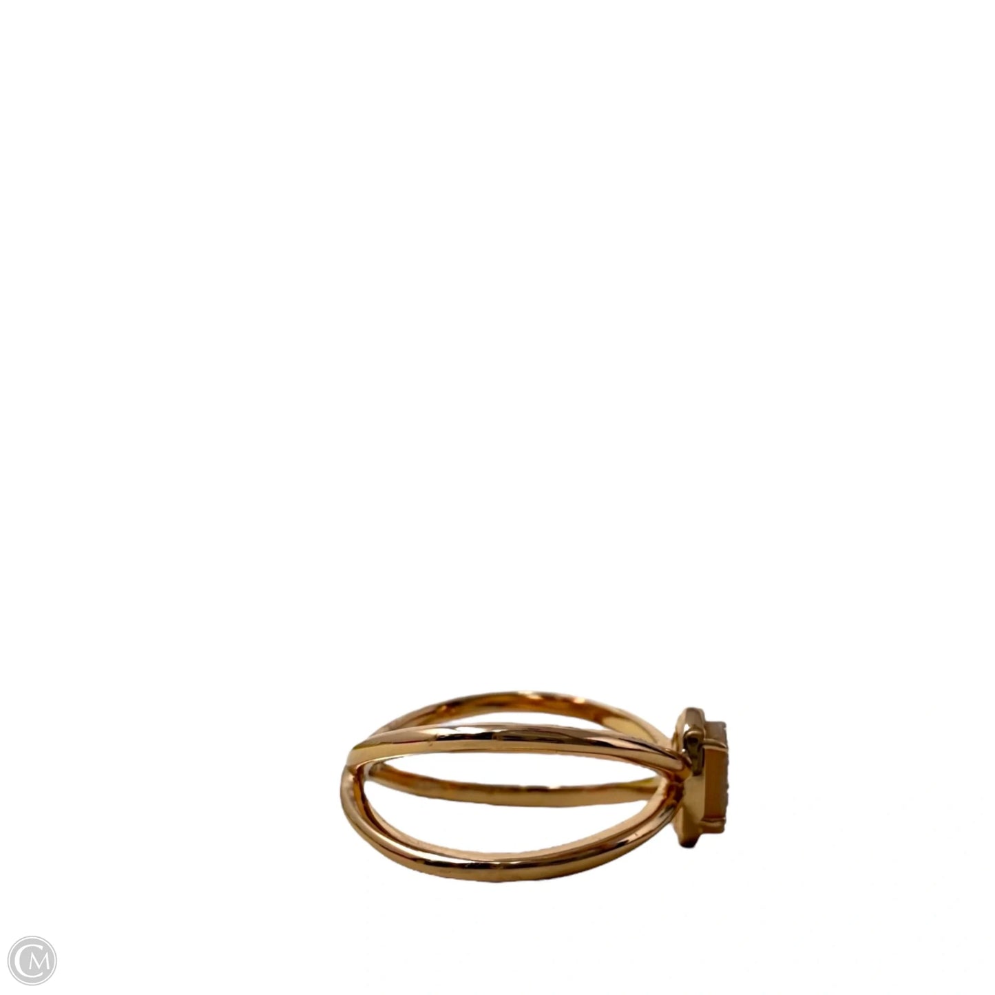 Emilie Double Rose Gold Sand Drusy Band Ring By Kendra Scott, Size: 7