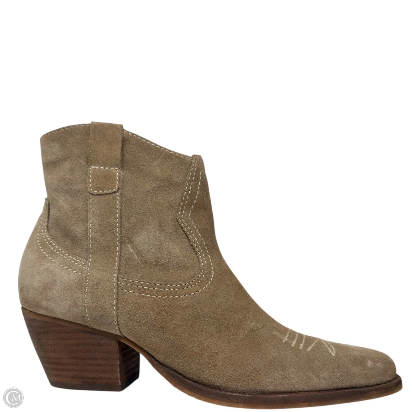Silma Western Booties By Dolce Vita In Tan, Size: 8