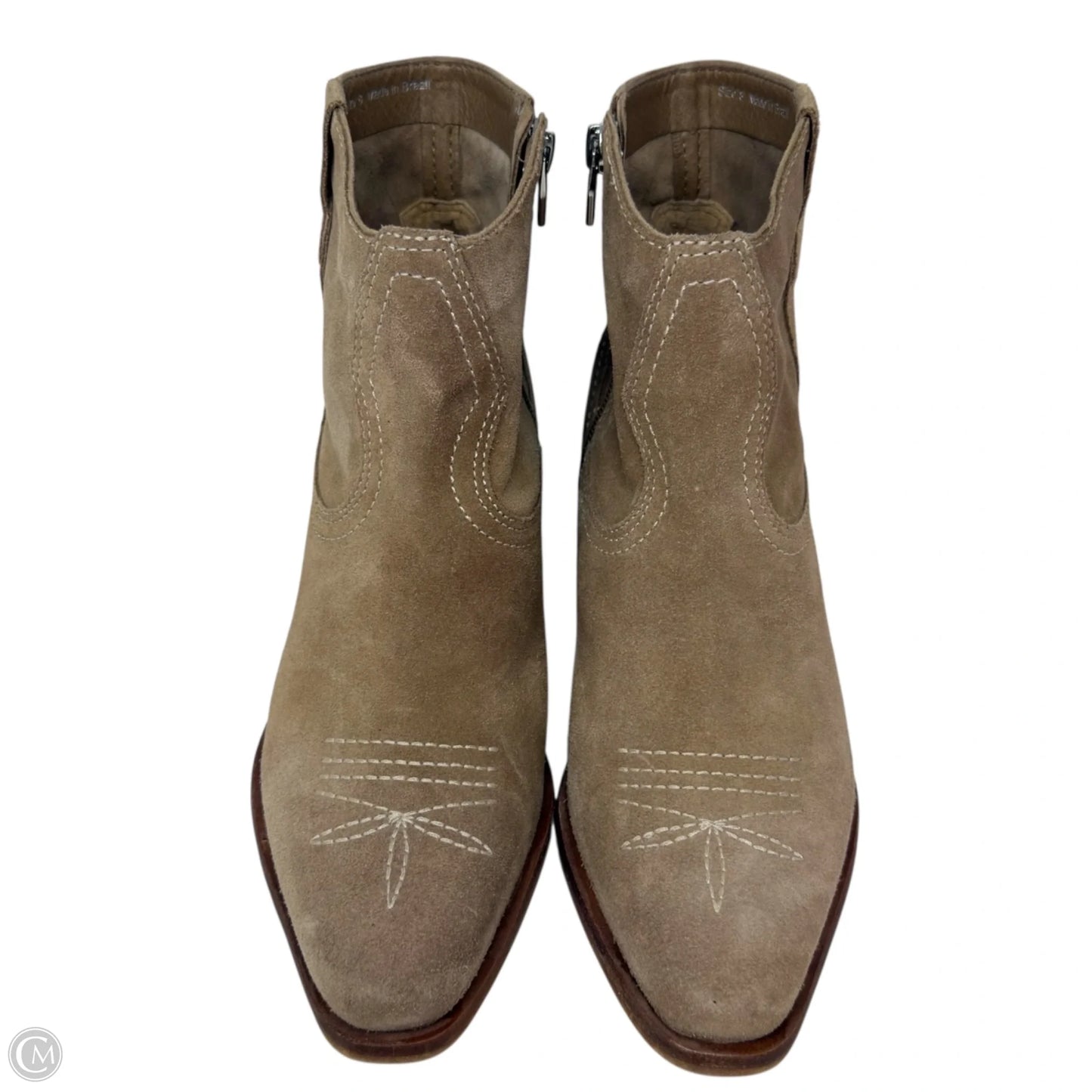 Silma Western Booties By Dolce Vita In Tan, Size: 8