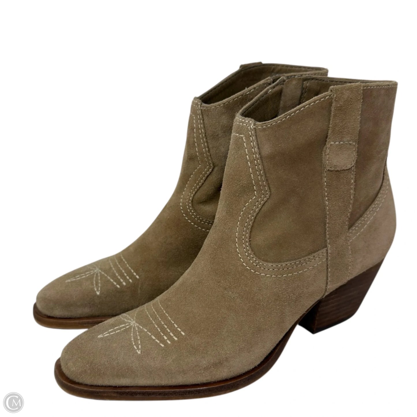 Silma Western Booties By Dolce Vita In Tan, Size: 8