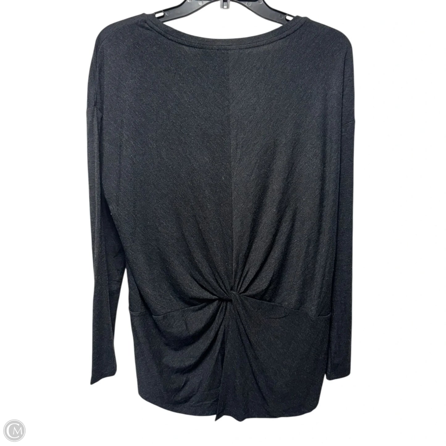 Top Long Sleeve By Kenar In Grey, Size: L