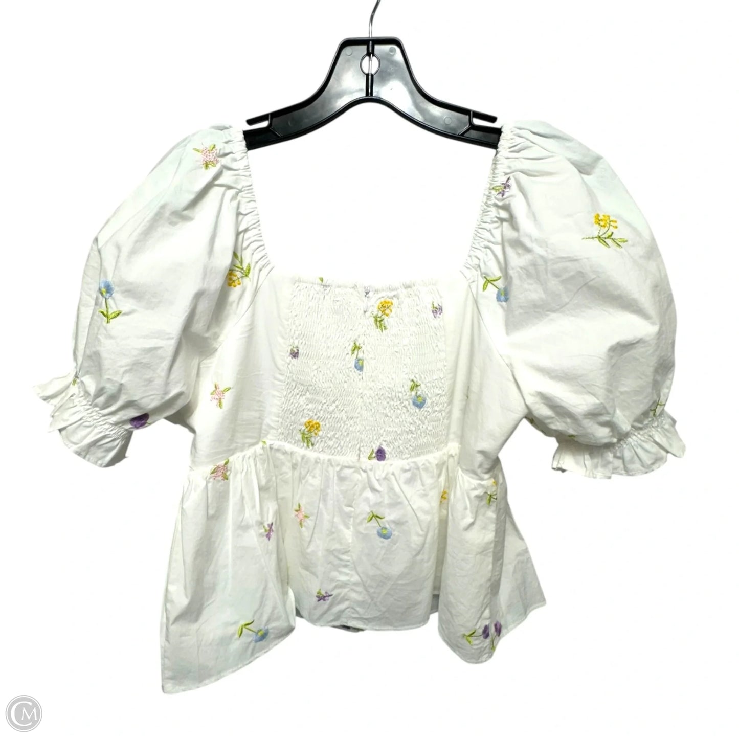 Top Short Sleeve By English Factory In Floral Print, Size: S