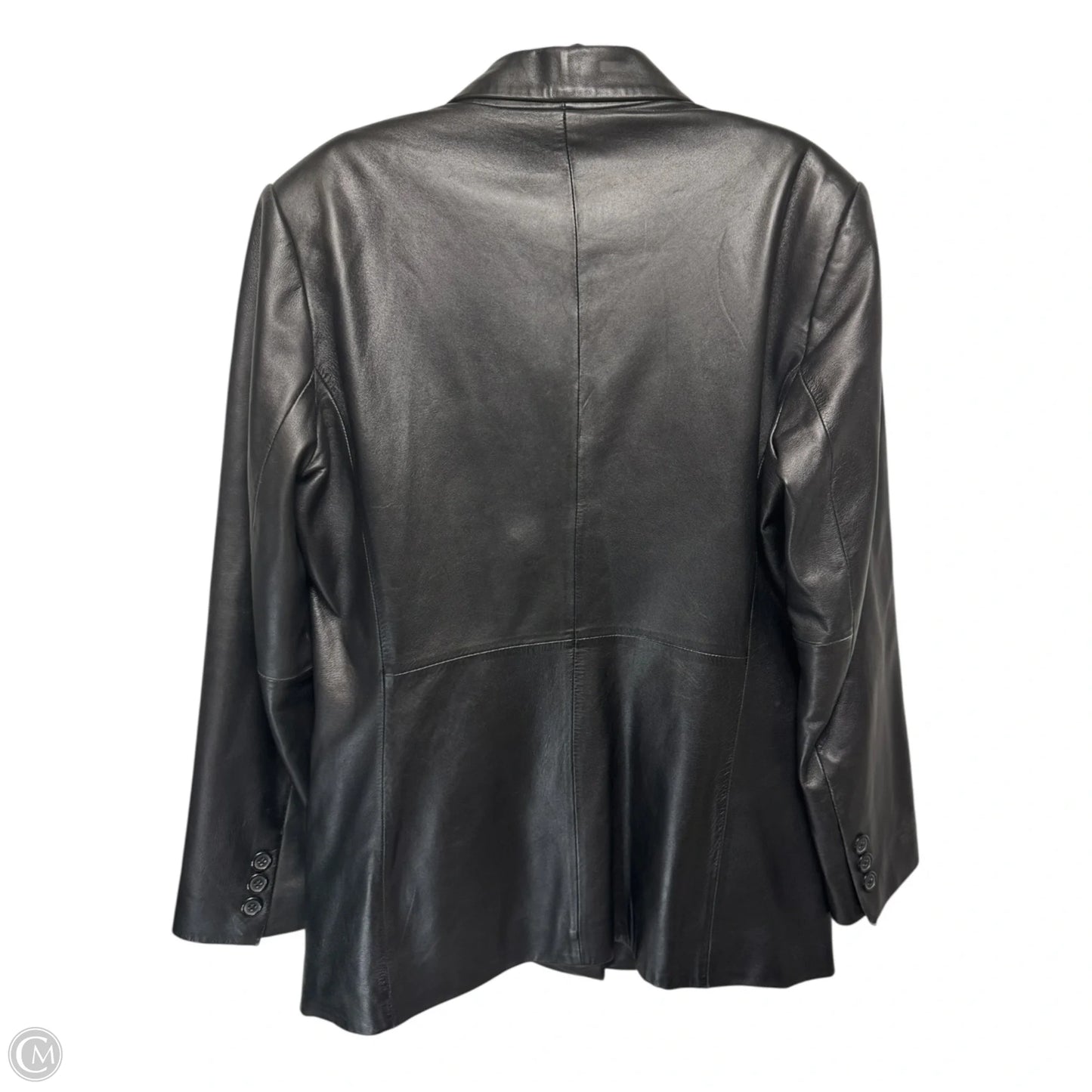 Coat Leather By Preston And New York In Black, Size: M