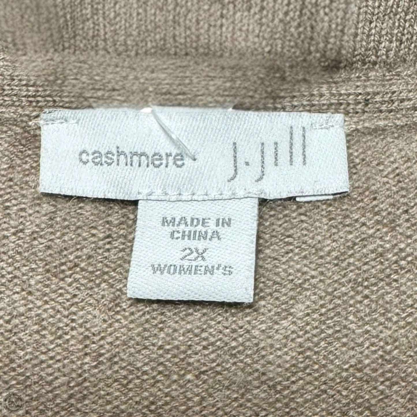 Sweater Cardigan Cashmere By J. Jill In Beige, Size: 2x